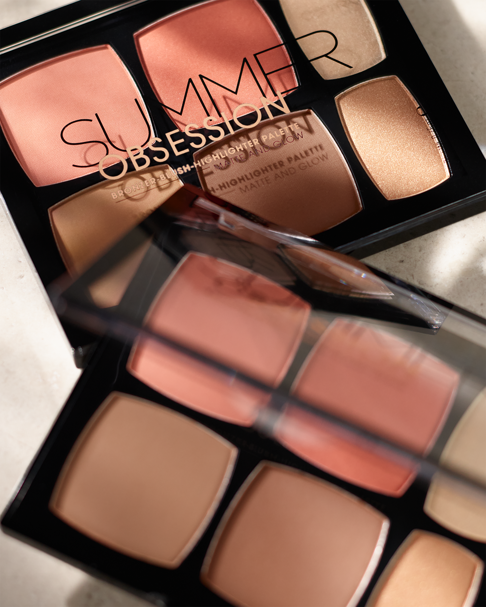 Summer Obsession Bronzer Blush Highlighter Palette Matte And Glow