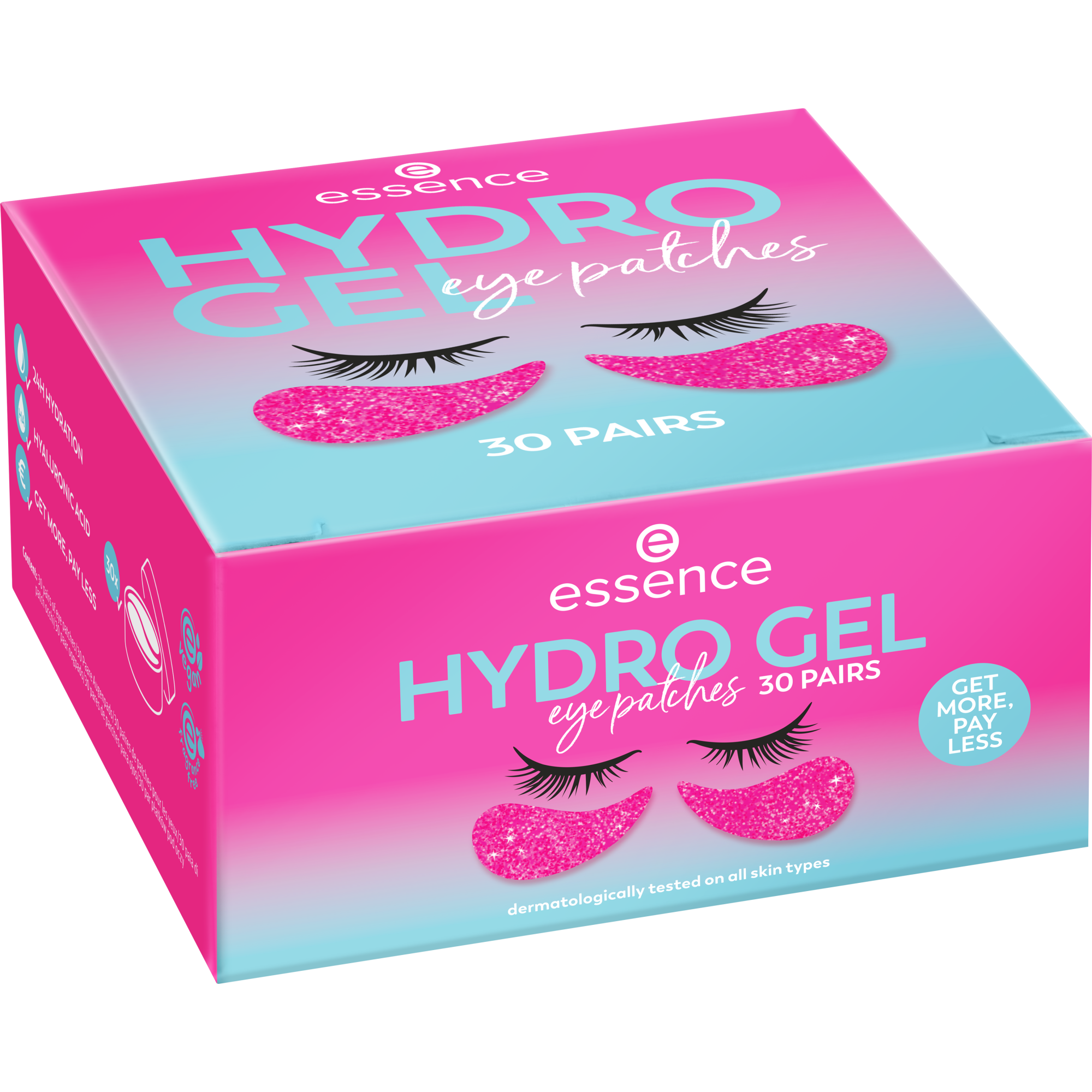 30 porų paakių kaukių HYDRO GEL eye patches