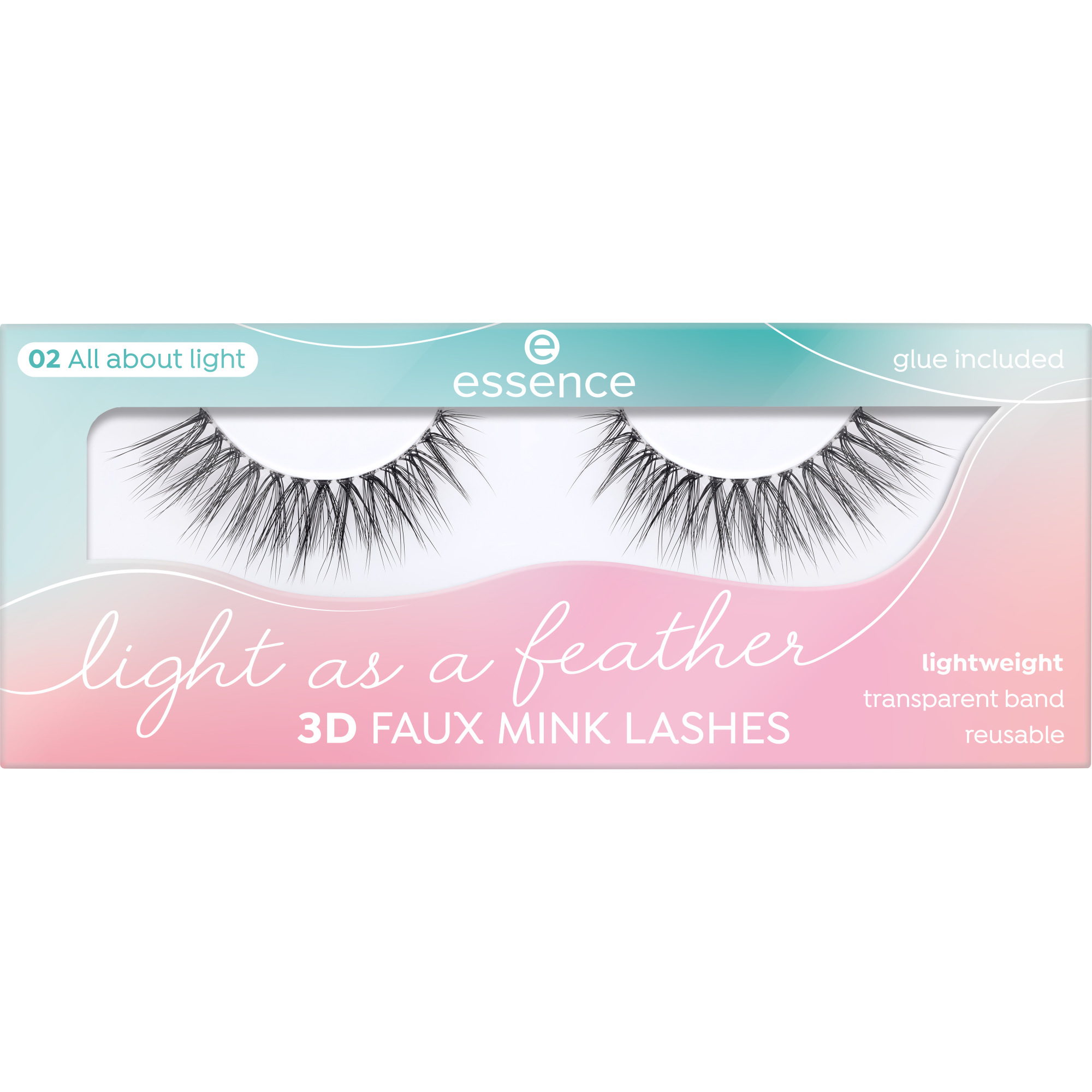 essence Light as a feather 3D faux mink lashes All about light online ...