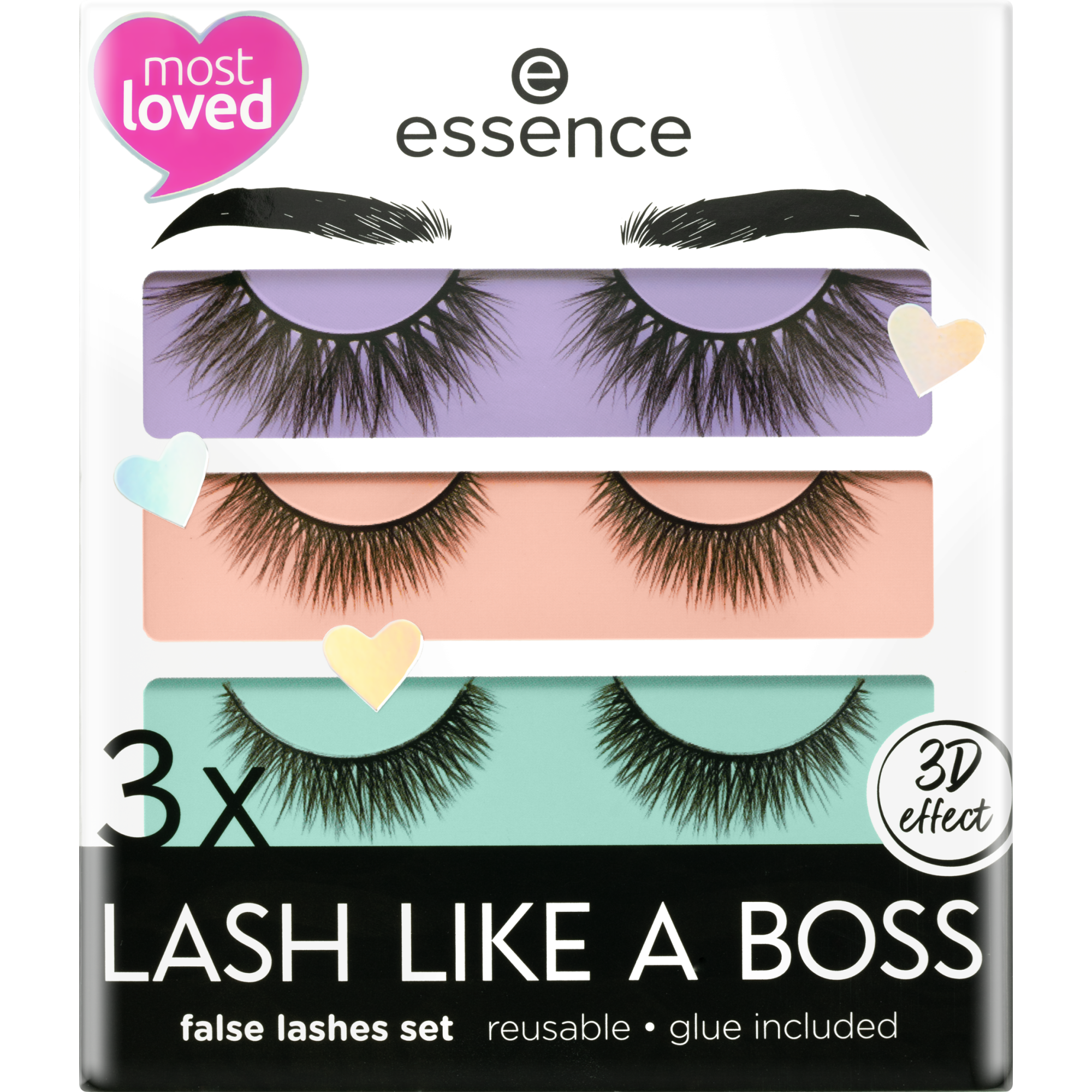 3x LASH LIKE A BOSS – zestaw sztucznych rzęs