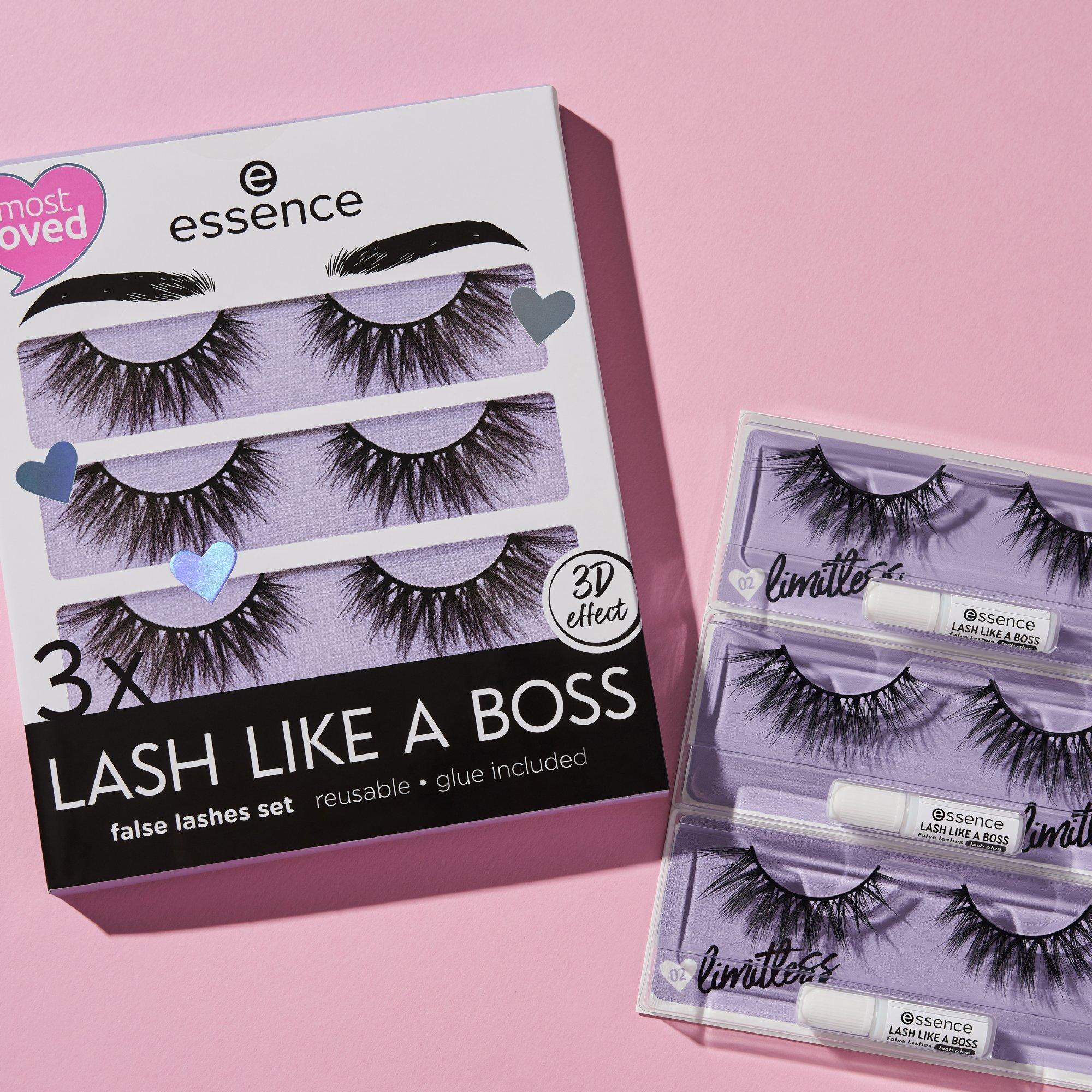 3x LASH LIKE A BOSS – zestaw sztucznych rzęs