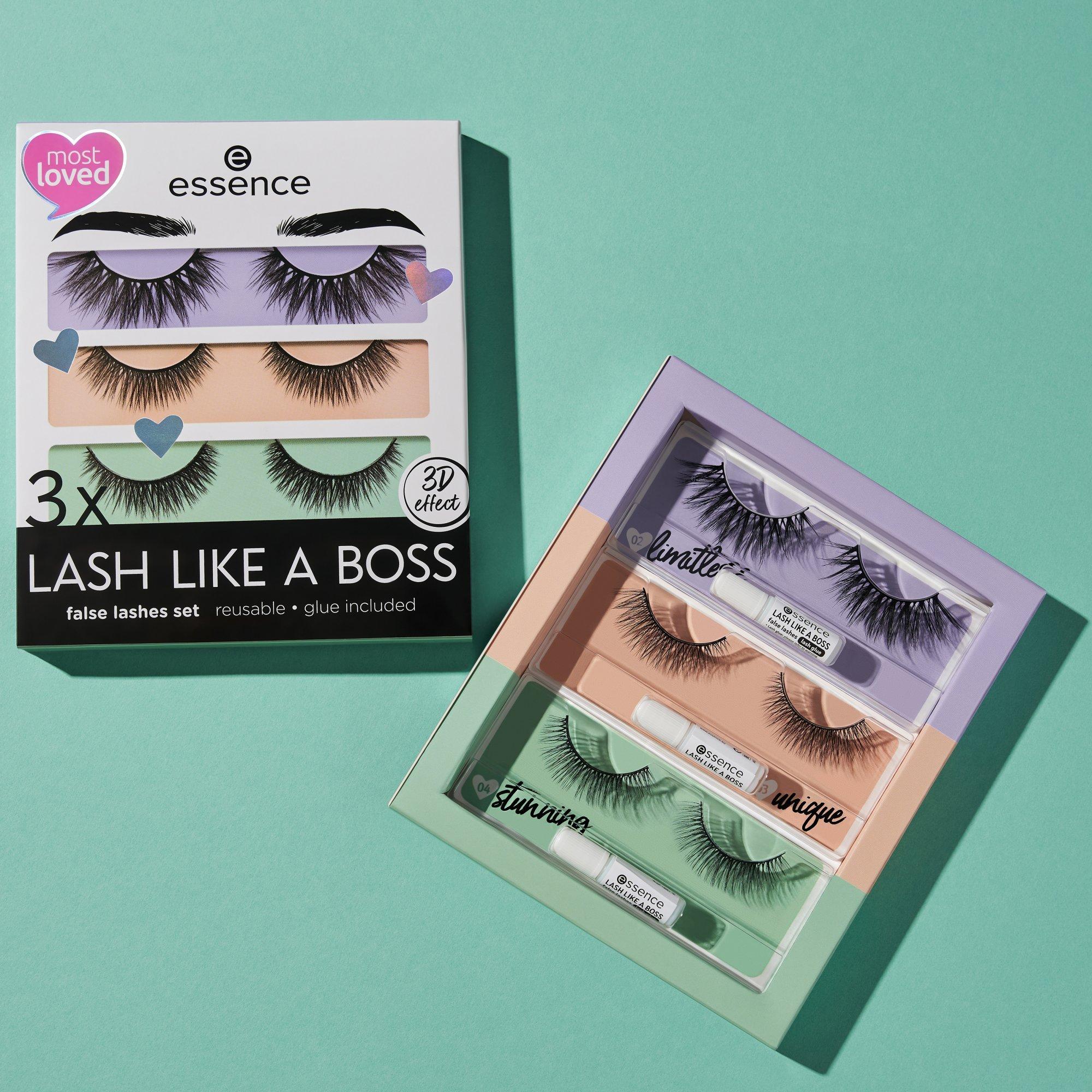 Buy essence 3x LASH LIKE A BOSS false lashes set 01 My most loved lashes  online