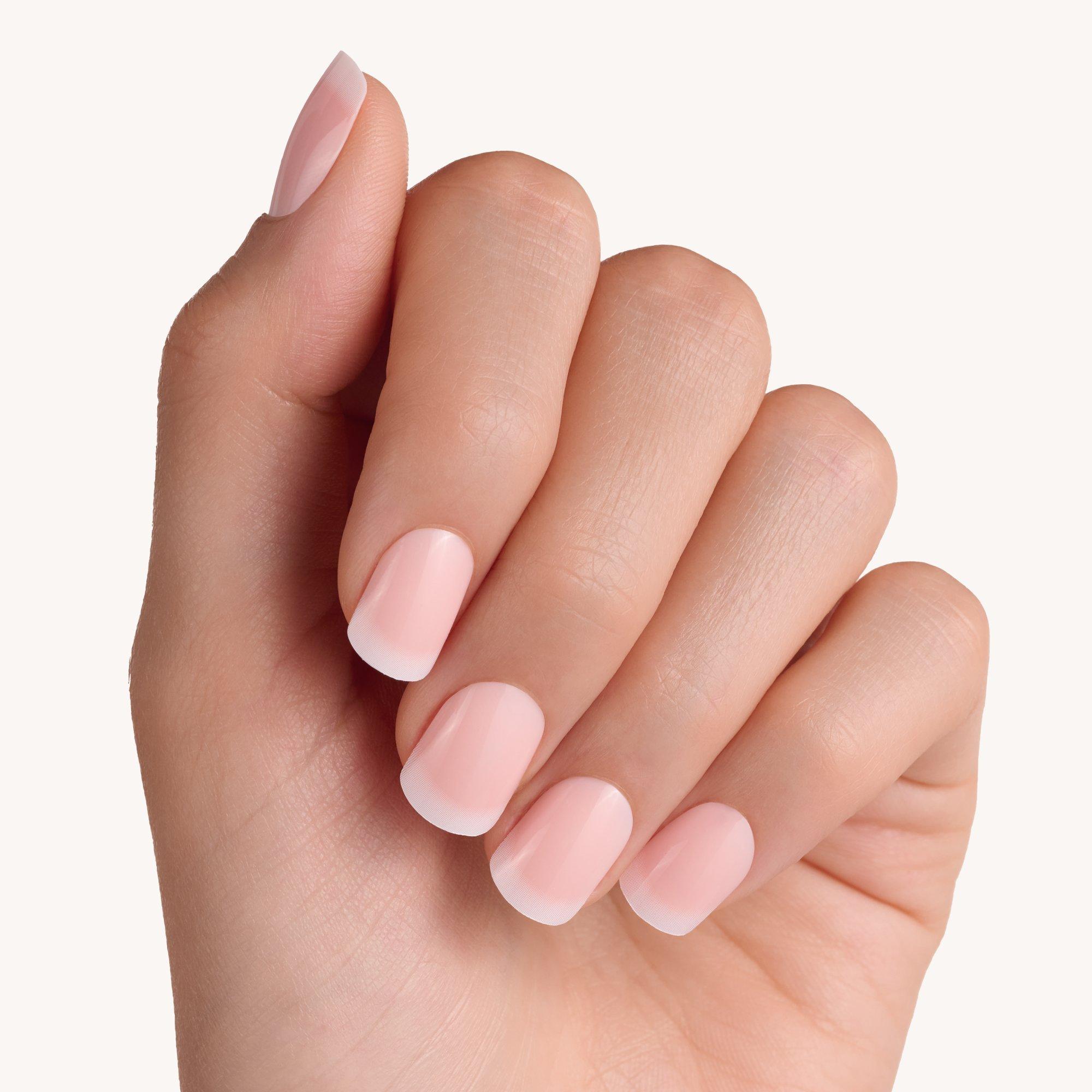 french manicure click-on műköröm