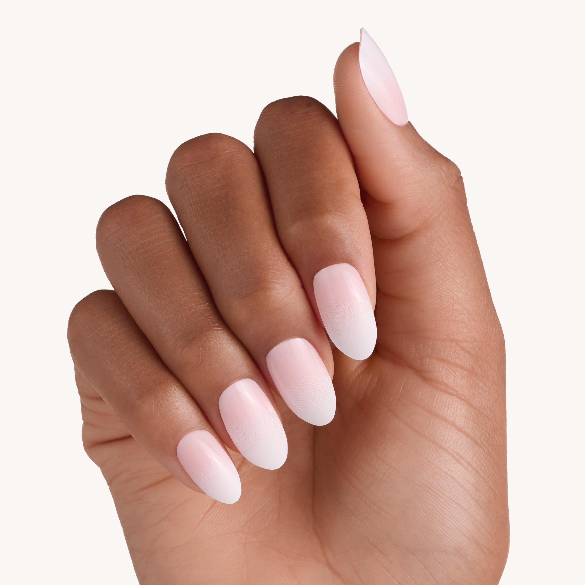 french MANICURE click-on nails