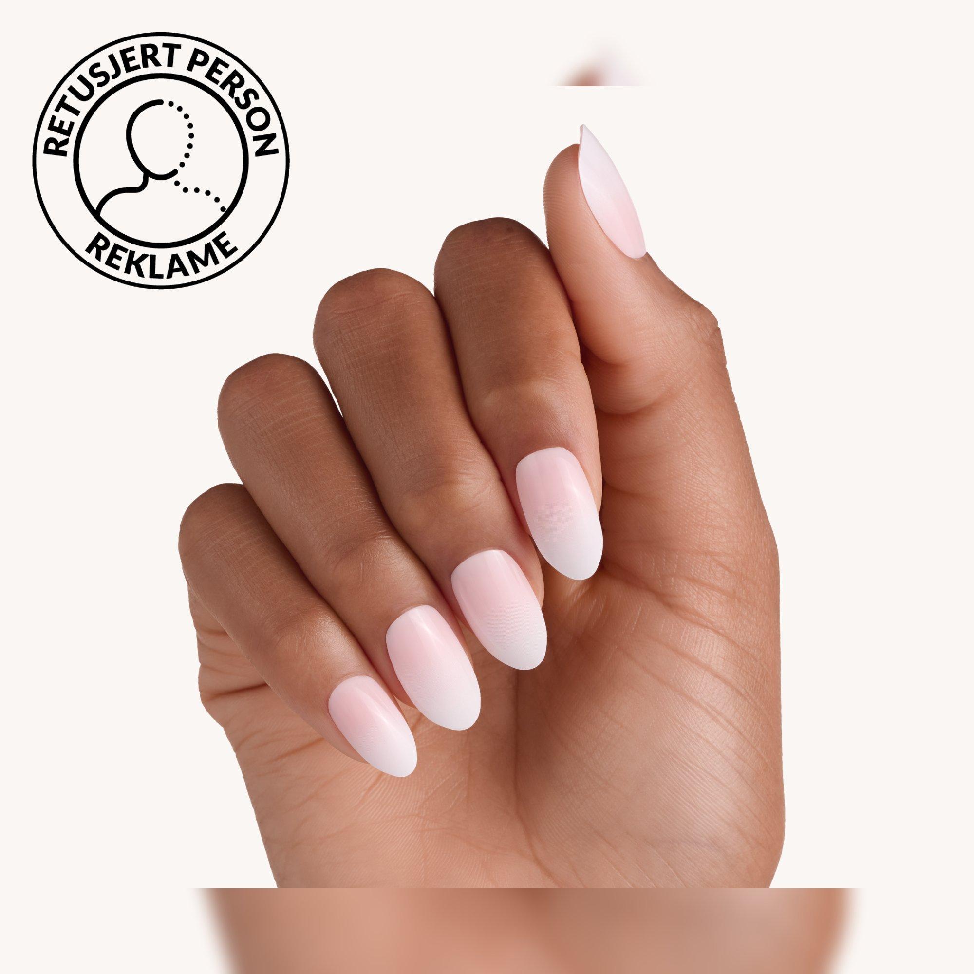 french MANICURE click-on nails