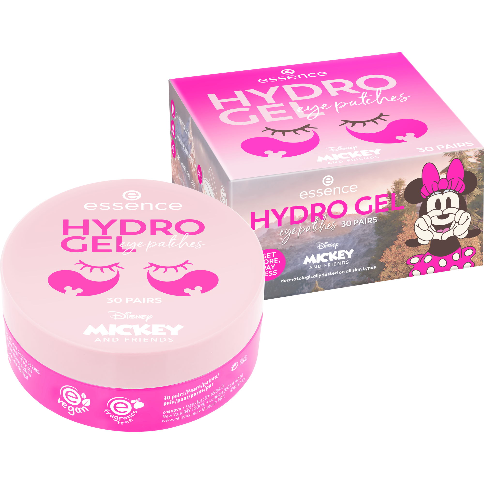Disney Mickey and Friends HYDRO GEL eye patches 30 PAIRS