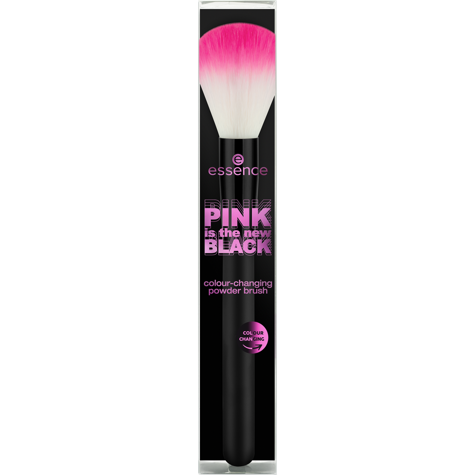 PINK is the new BLACK colour-changing powder brush
