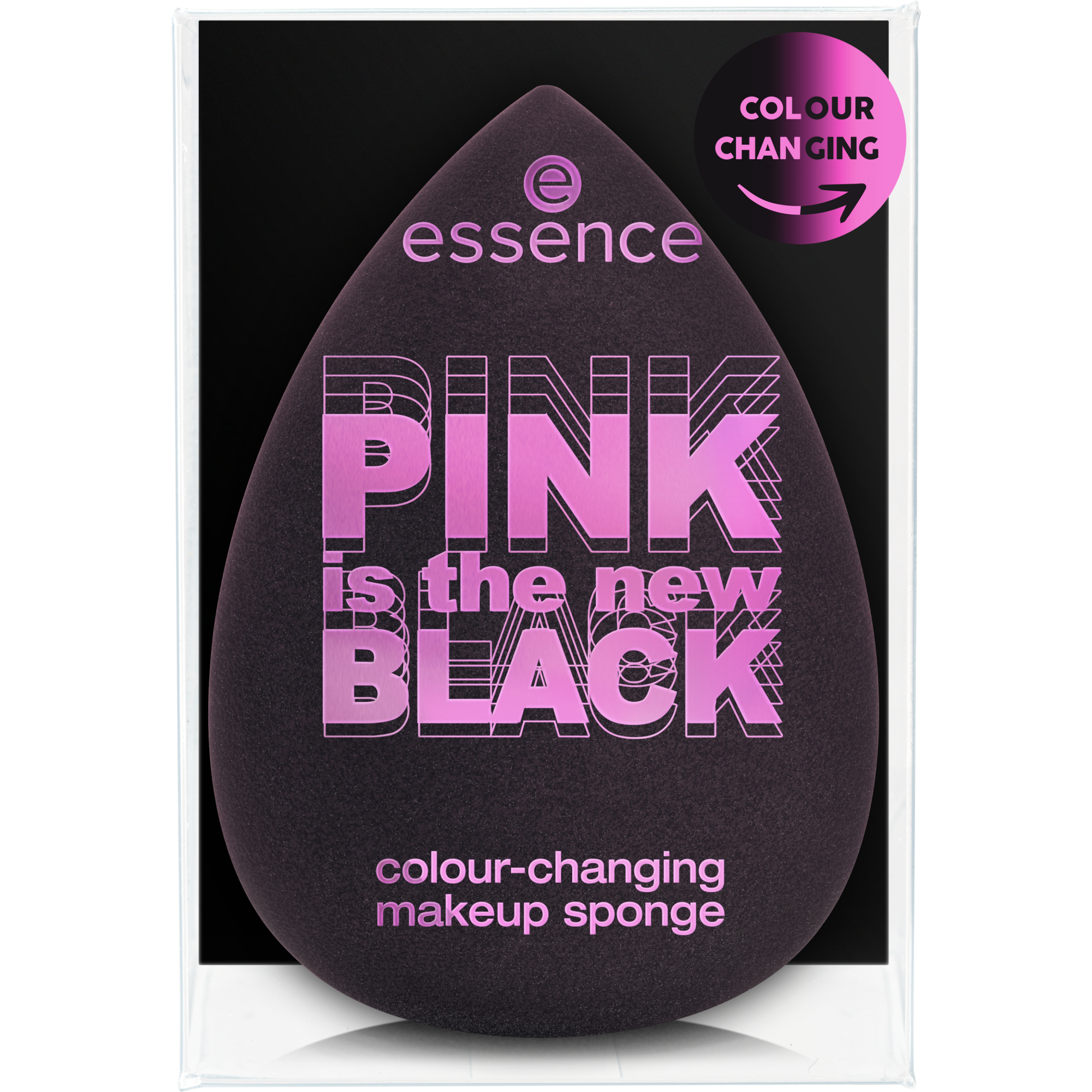 PINK is the new BLACK colour-changing makeup sponge