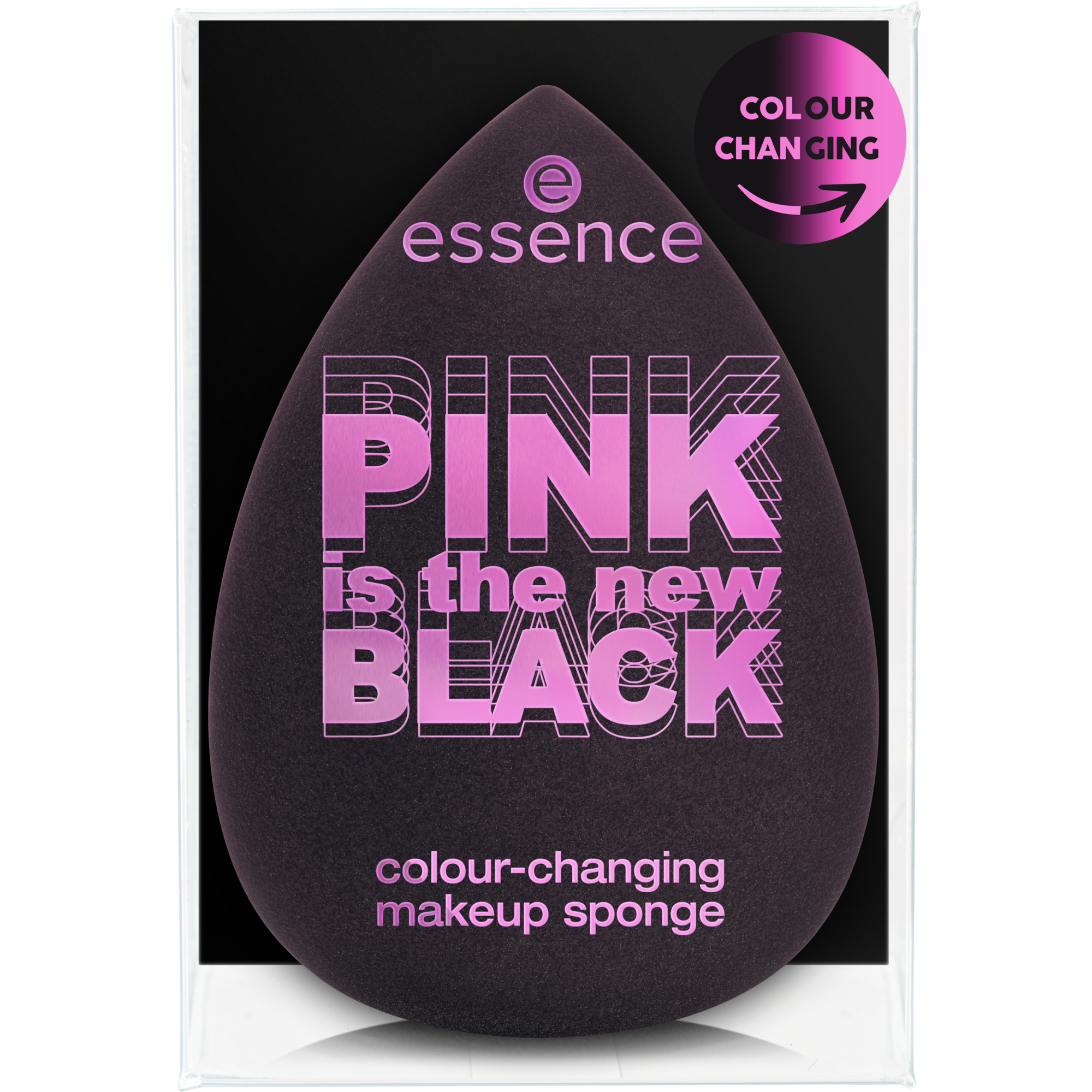 PINK is the new BLACK colour-changing makeup sponge éponge maquillage révélatrice de couleur