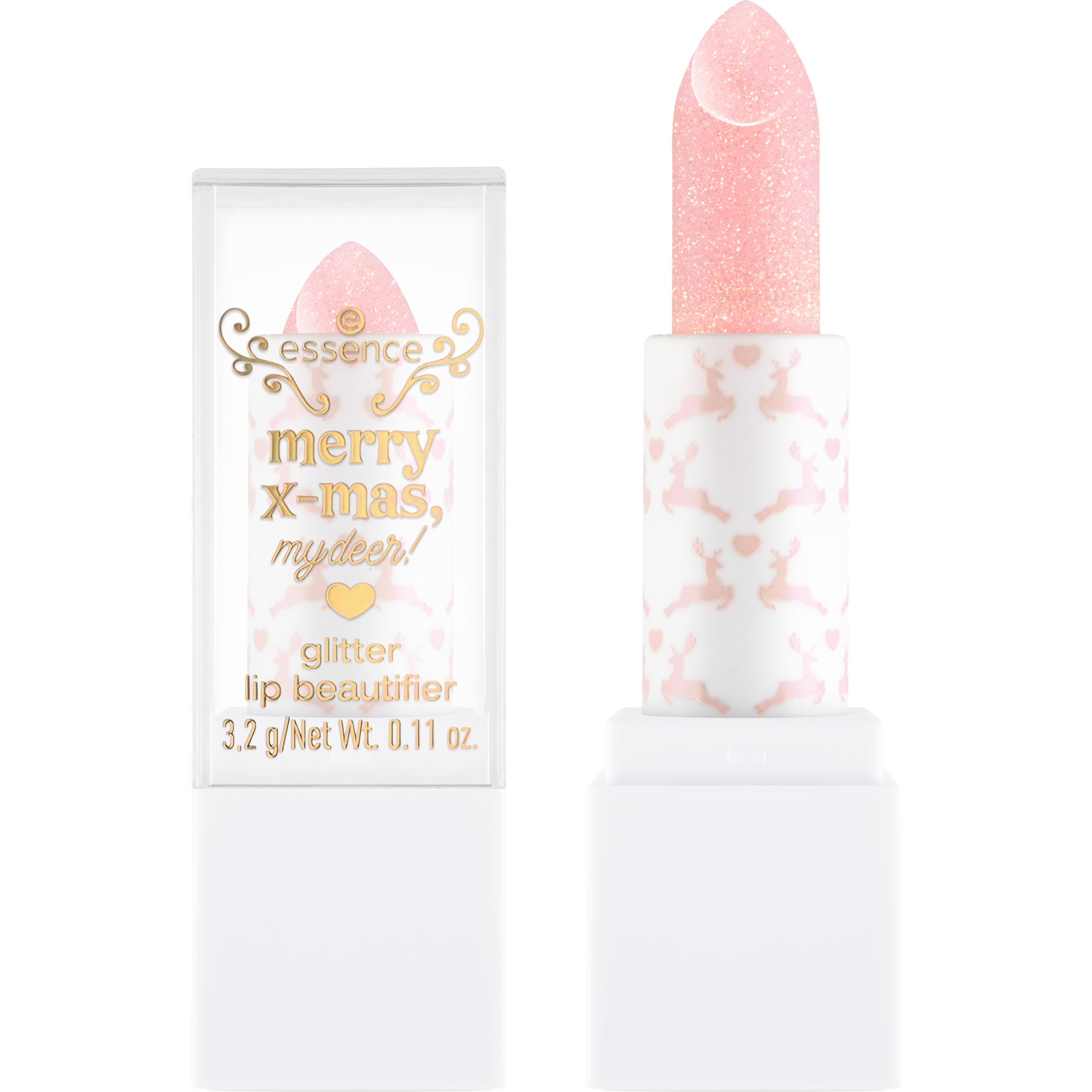 merry x-mas, my deer! glitter lip beautifier