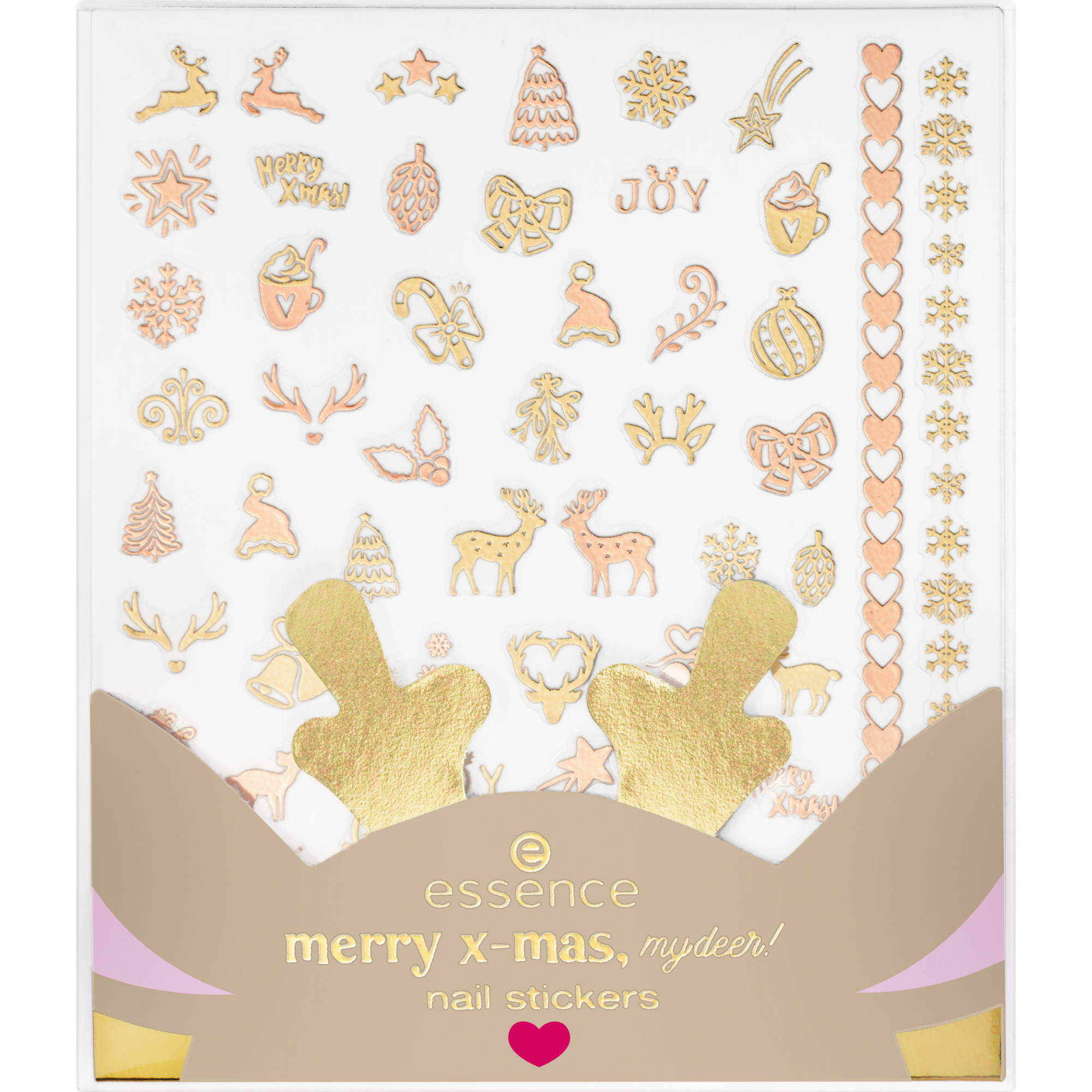 merry x-mas, my deer! nail stickers