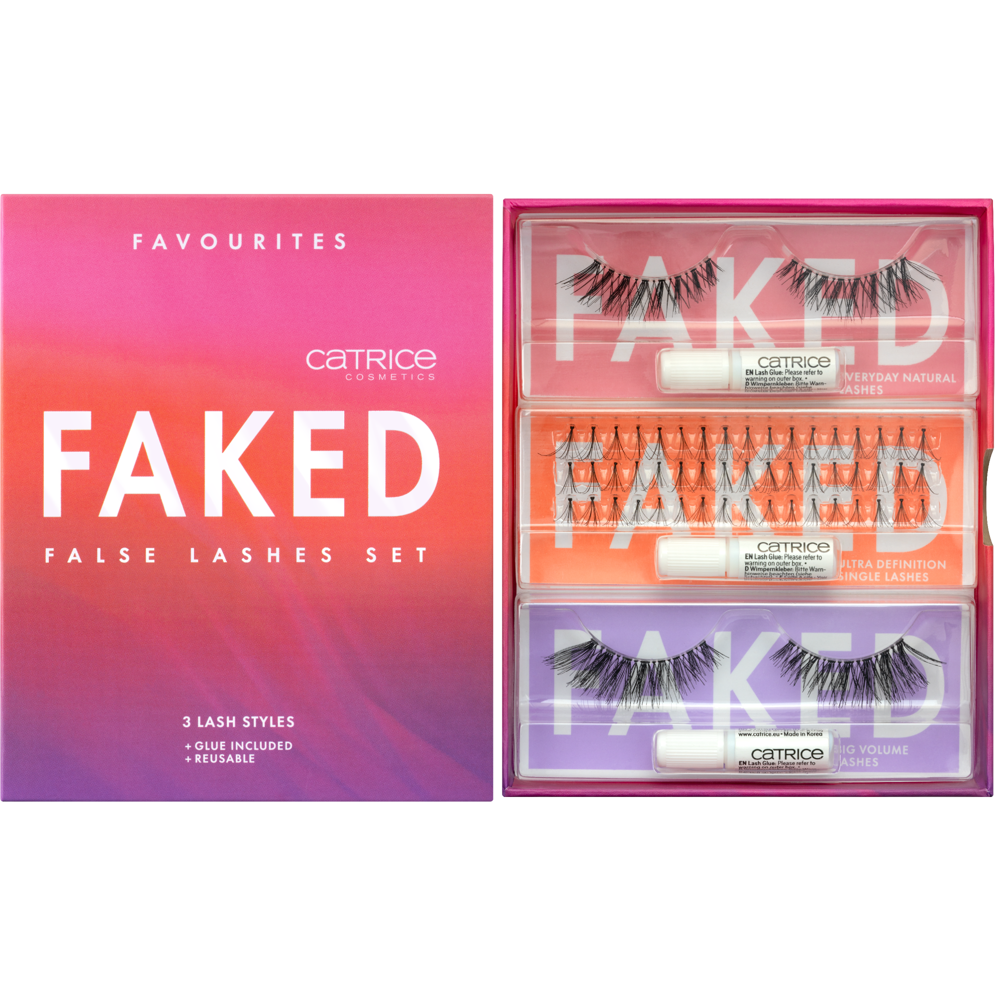 Zestaw sztucznych rzęs Faked False Lashes Set