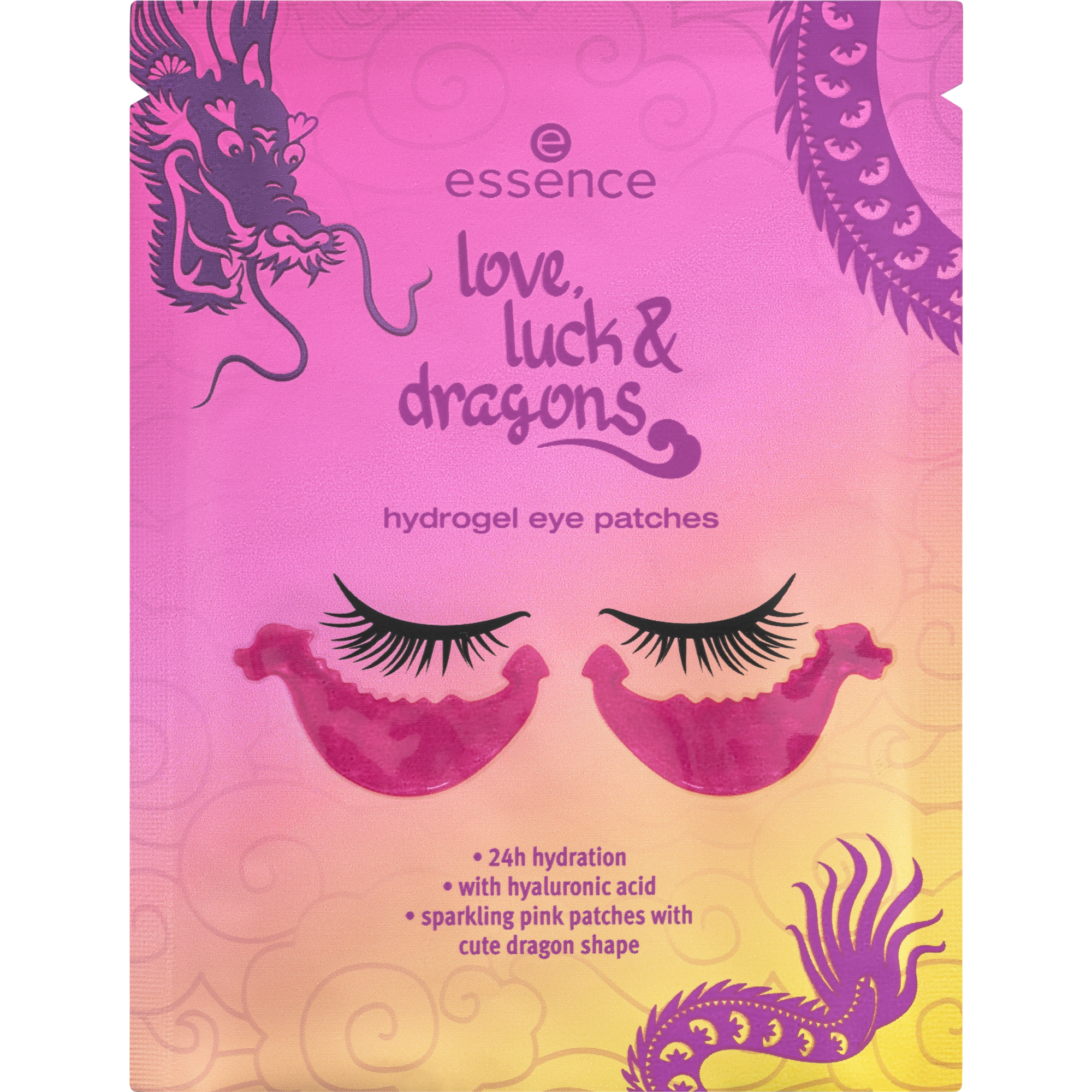 love, luck & dragons hydrogel eye patches