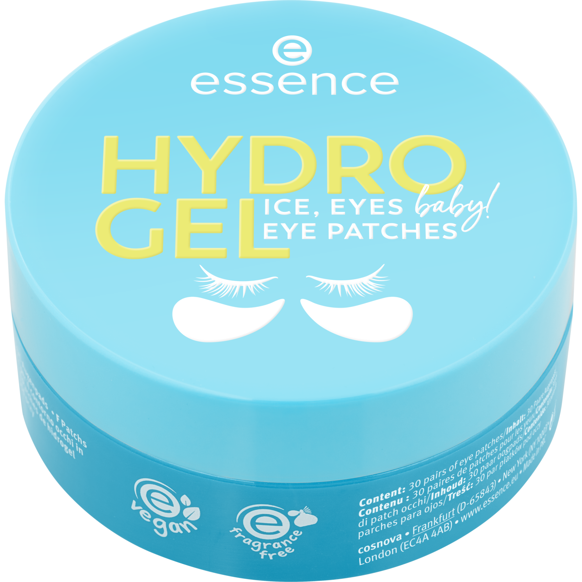 HYDRO GEL eye patches ICE, EYES, baby! patchs yeux 30 paires