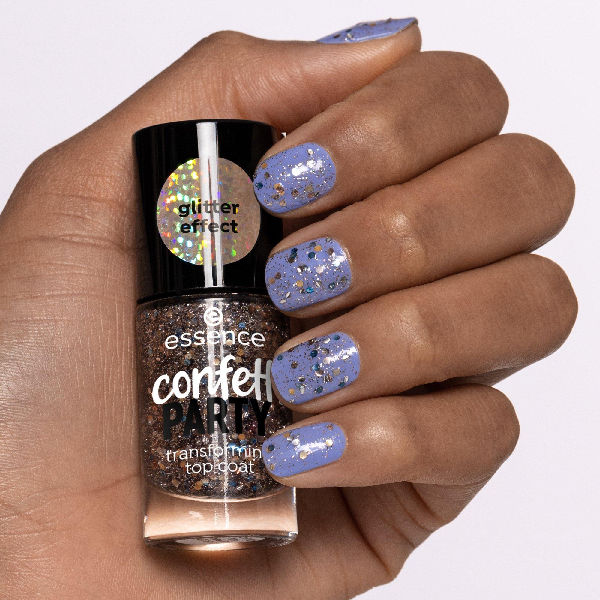 Buy essence confetti PARTY transforming top coat online