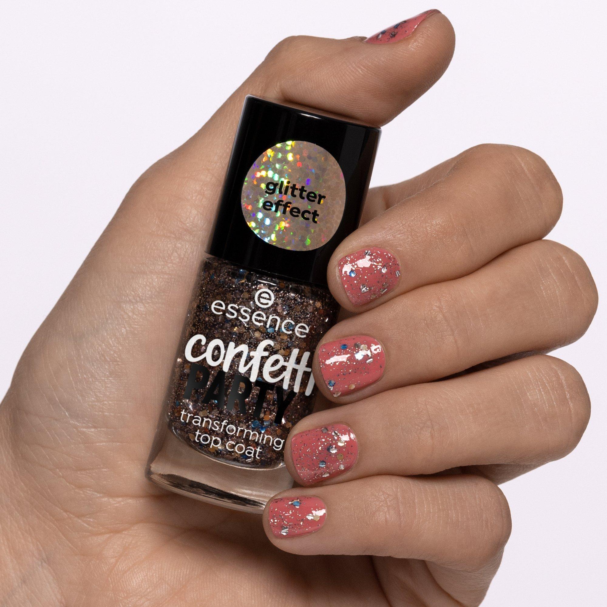 essence confetti PARTY transforming top coat online entdecken