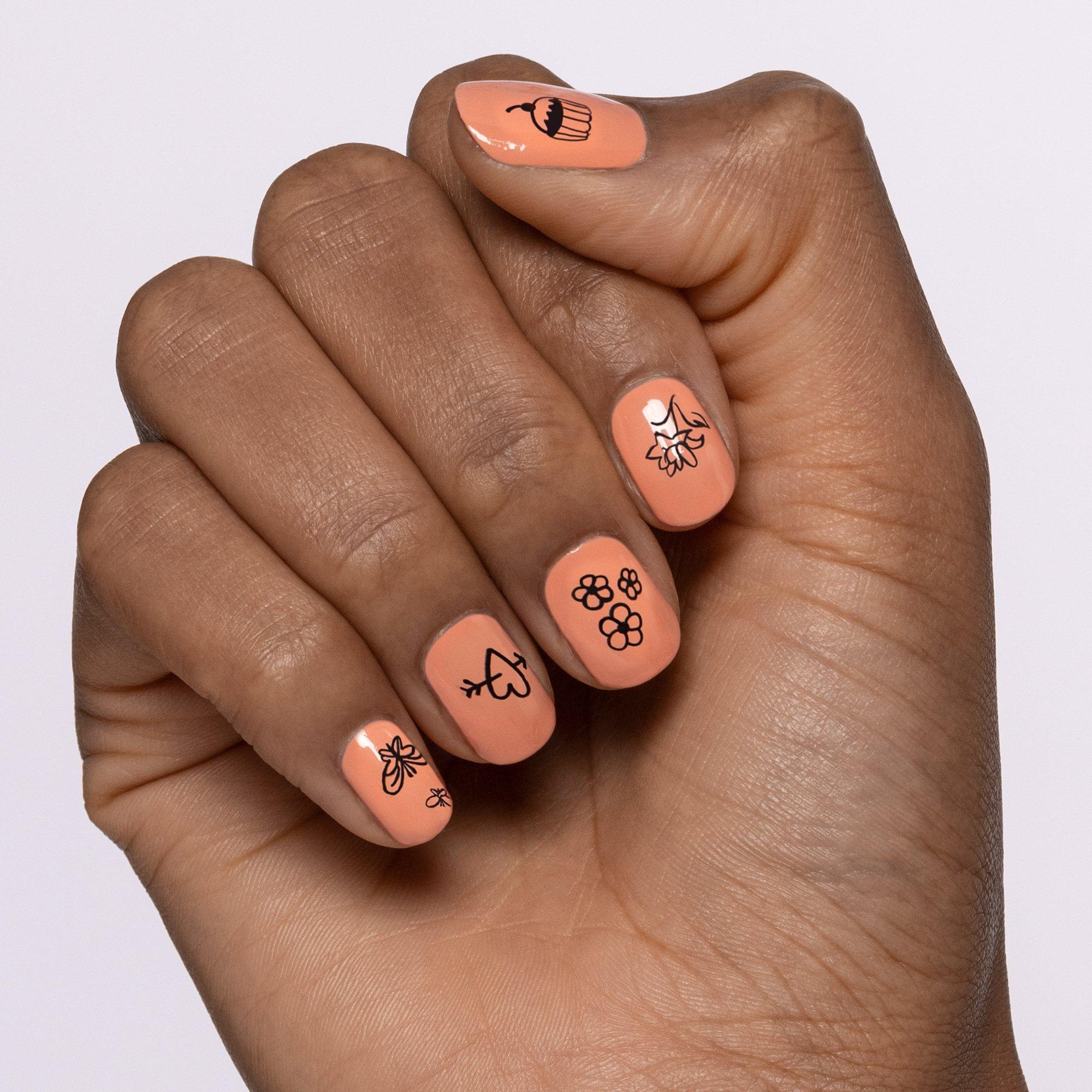 sada s razítkem na nehty nail art STAMPY