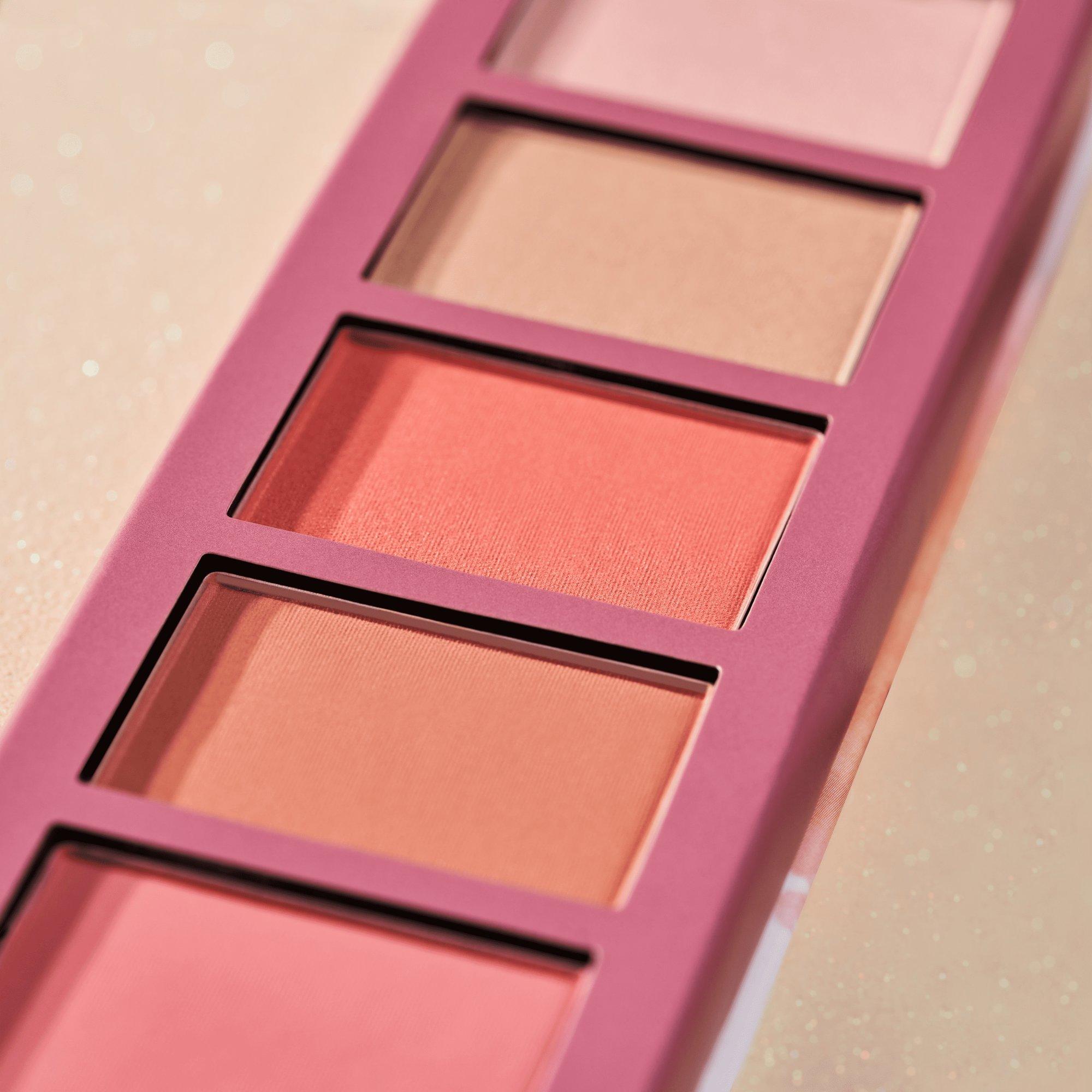 paleta de colorete e iluminador peachy BLOSSOM