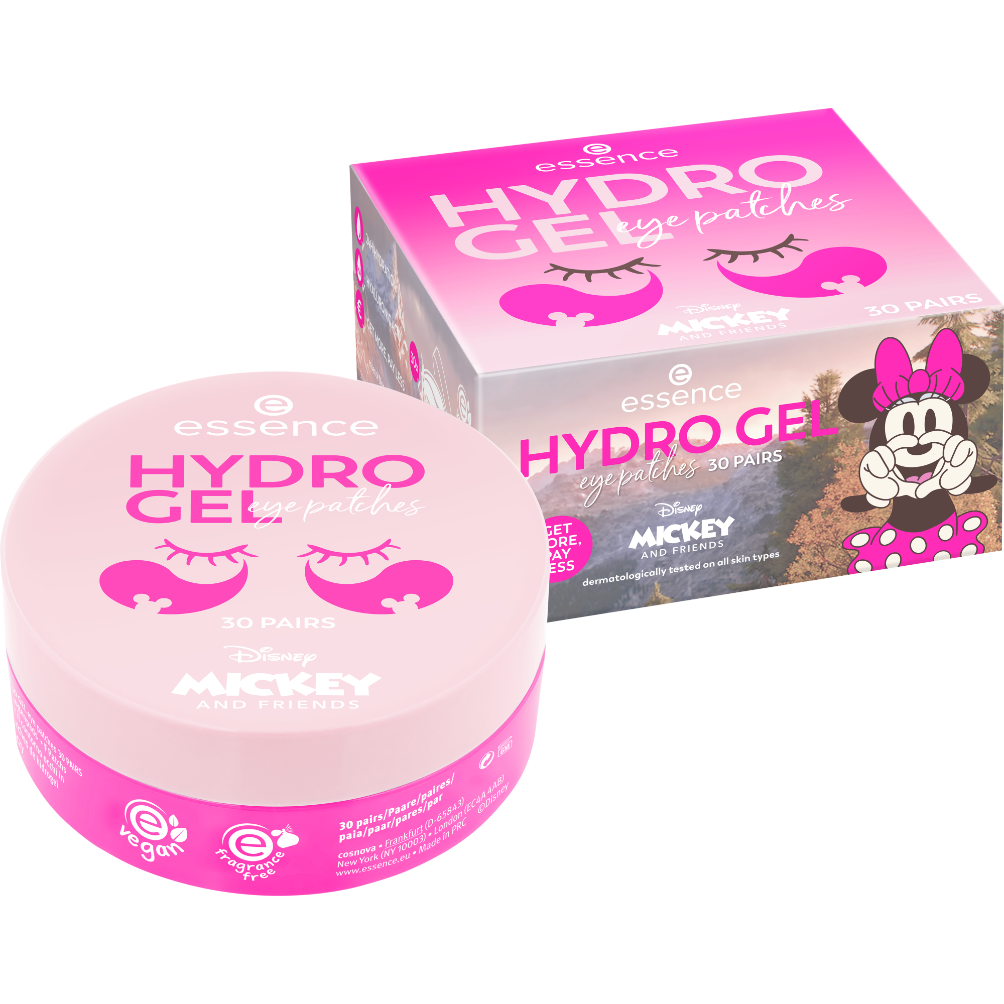 Disney Mickey and Friends HYDRO GEL eye patches 30 PAIRS patchs hydrogel