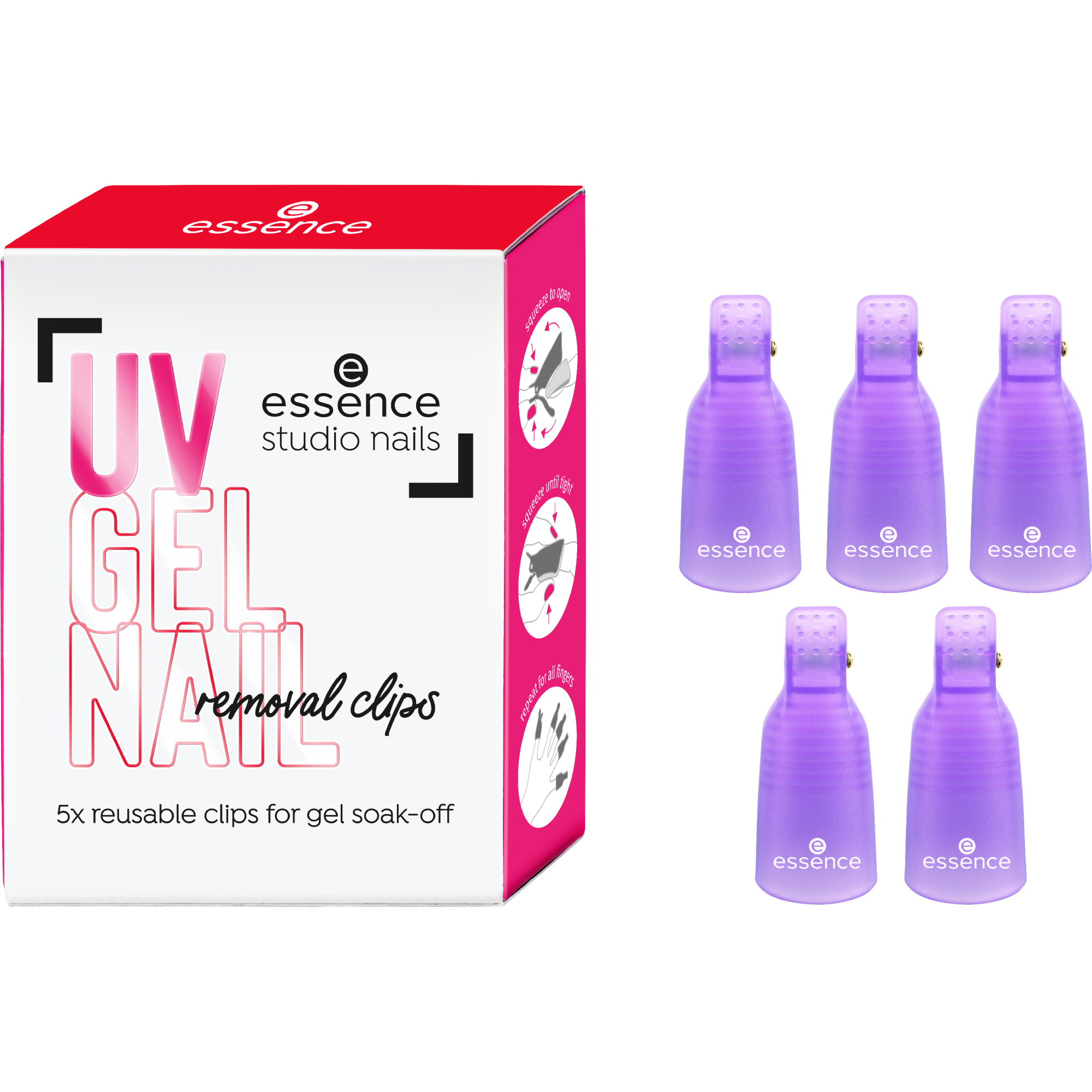 essence studio nails UV GEL NAIL removal clips hold me tight online