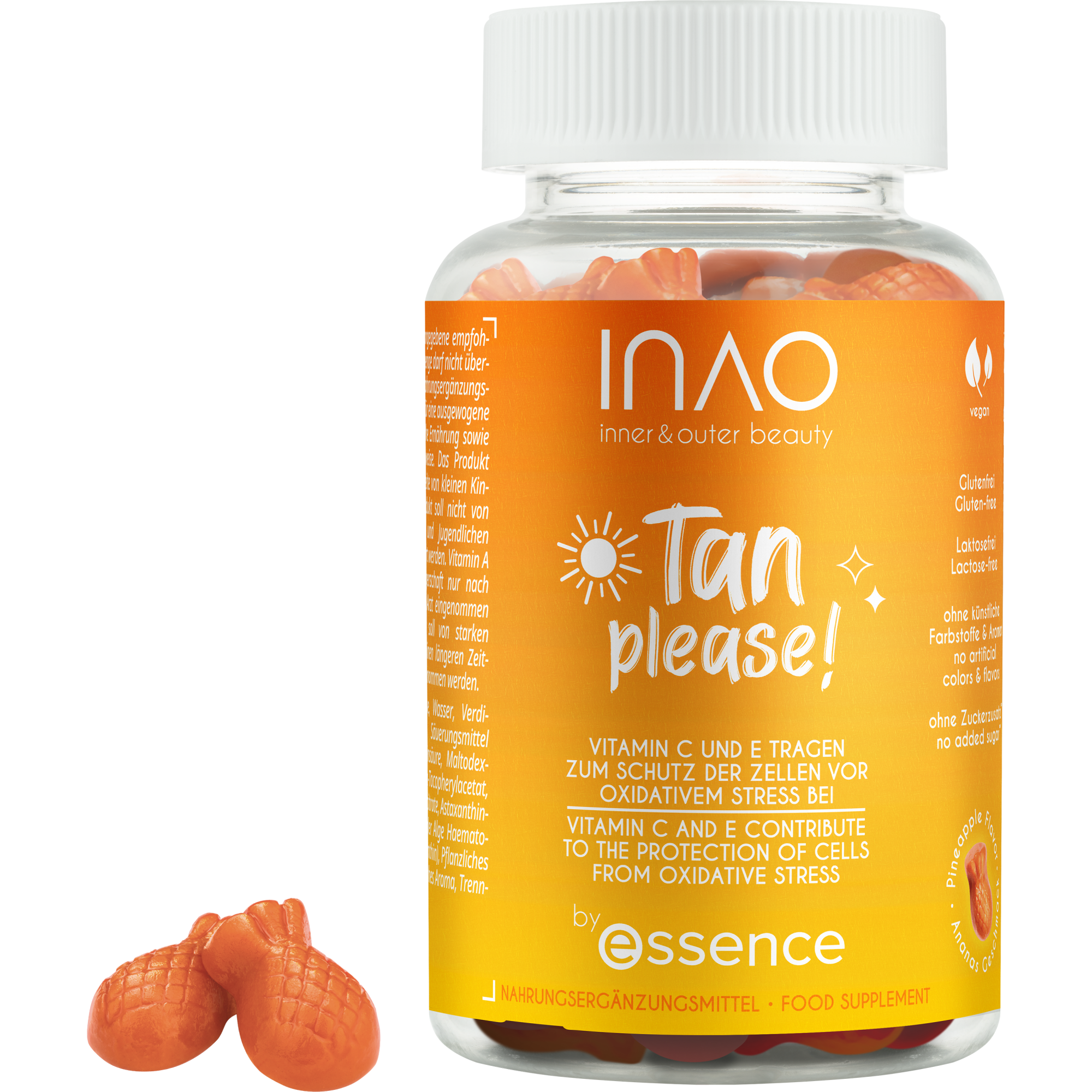 INAO inner and outer beauty Tan Please! gummies by essence