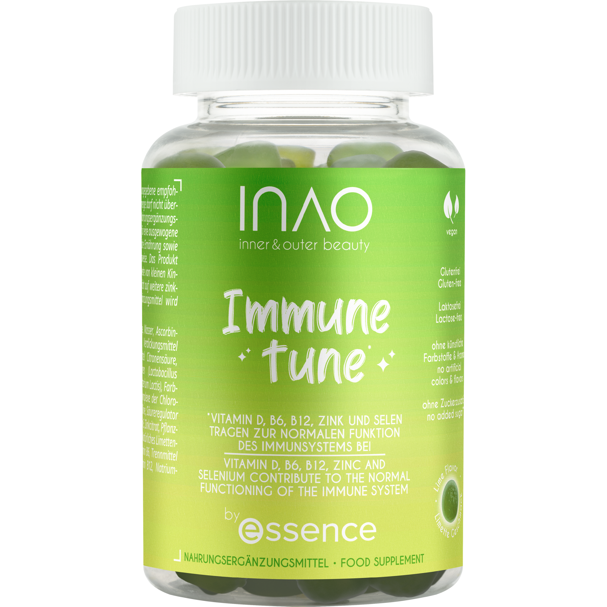 INAO inner and outer beauty Immune Tune gummies by essence