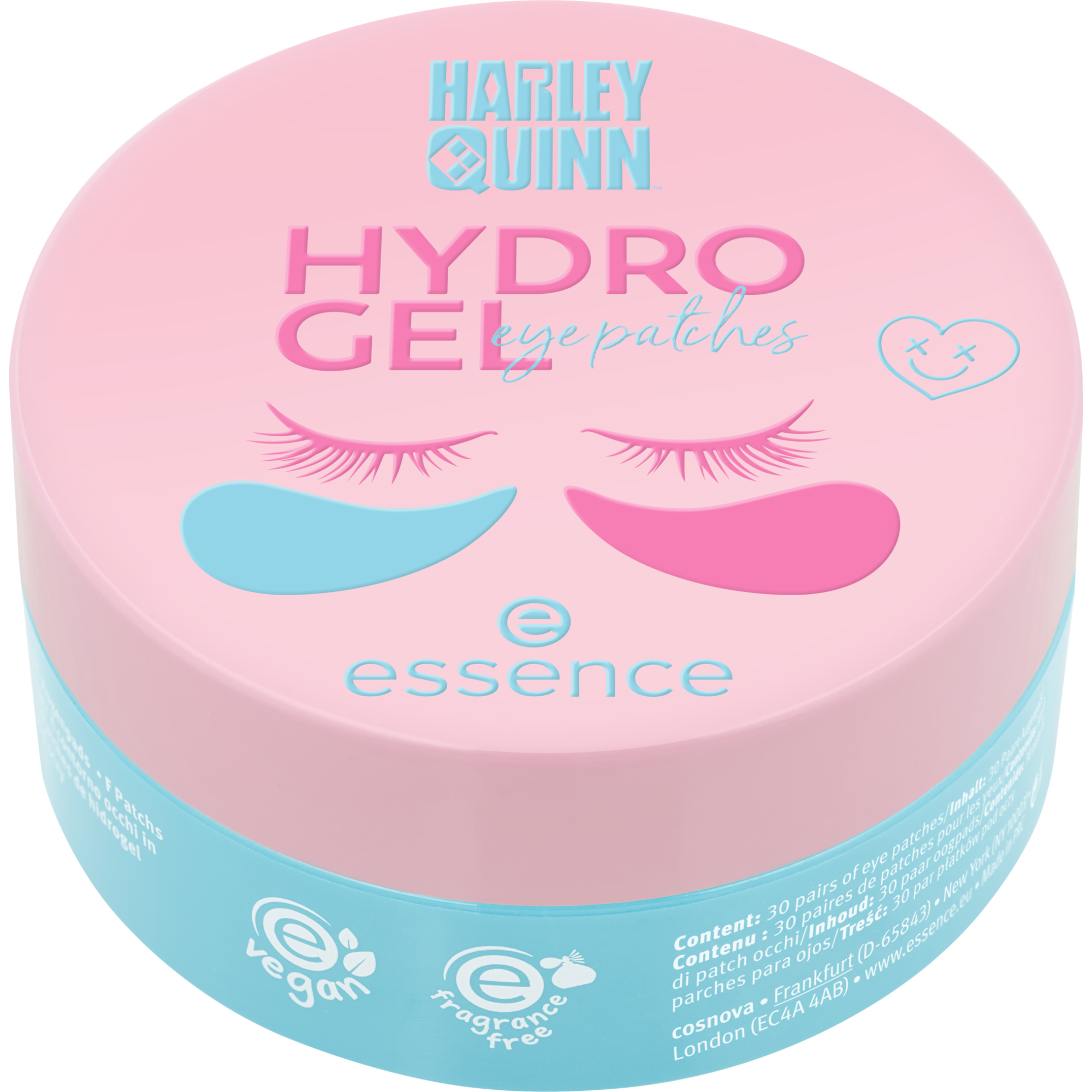 Harley Quinn -HYDRO GEL silmänalusnaamiot 30 paria