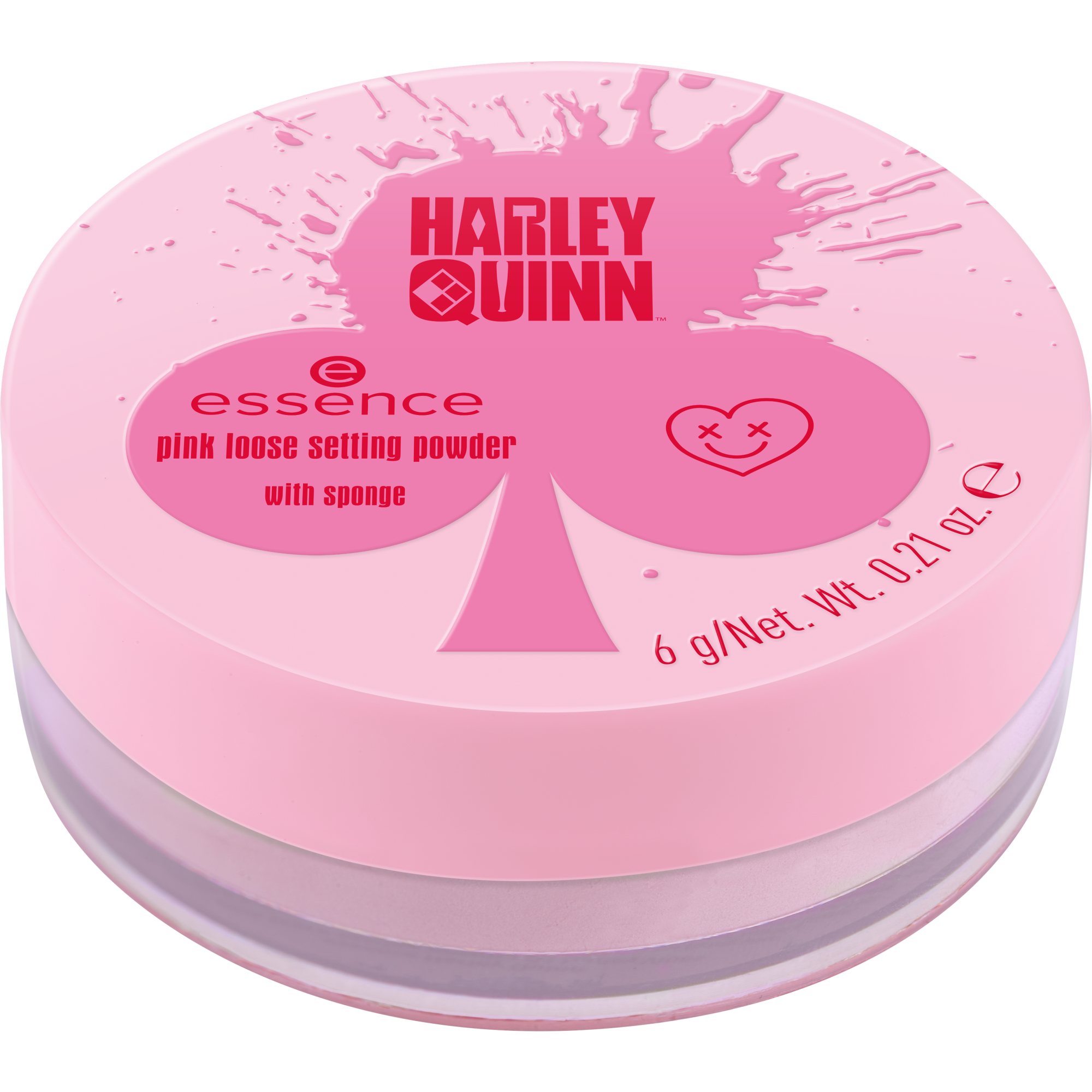 Różowy sypki puder utrwalający Harley Quinn