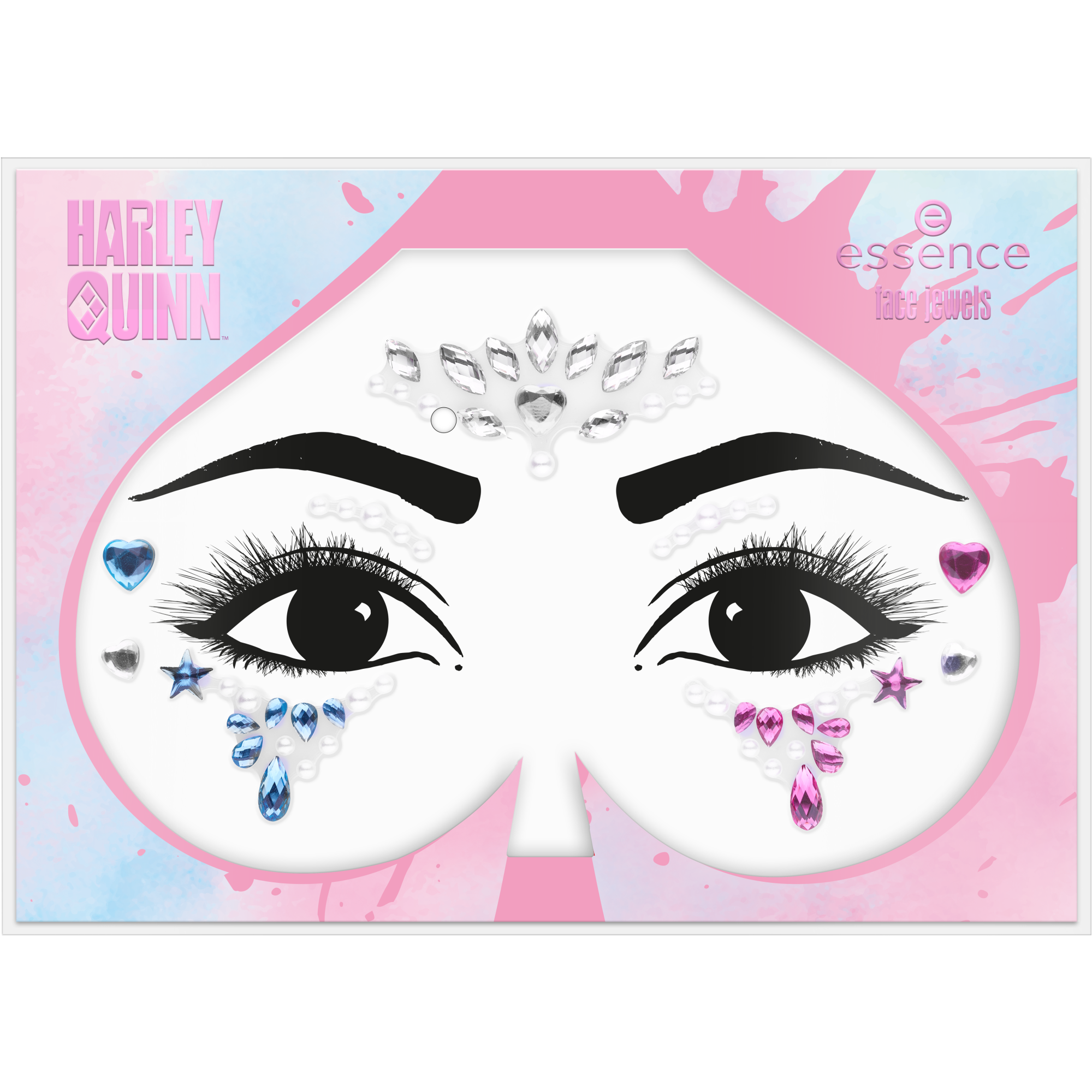 Harley Quinn face jewels bijoux visage