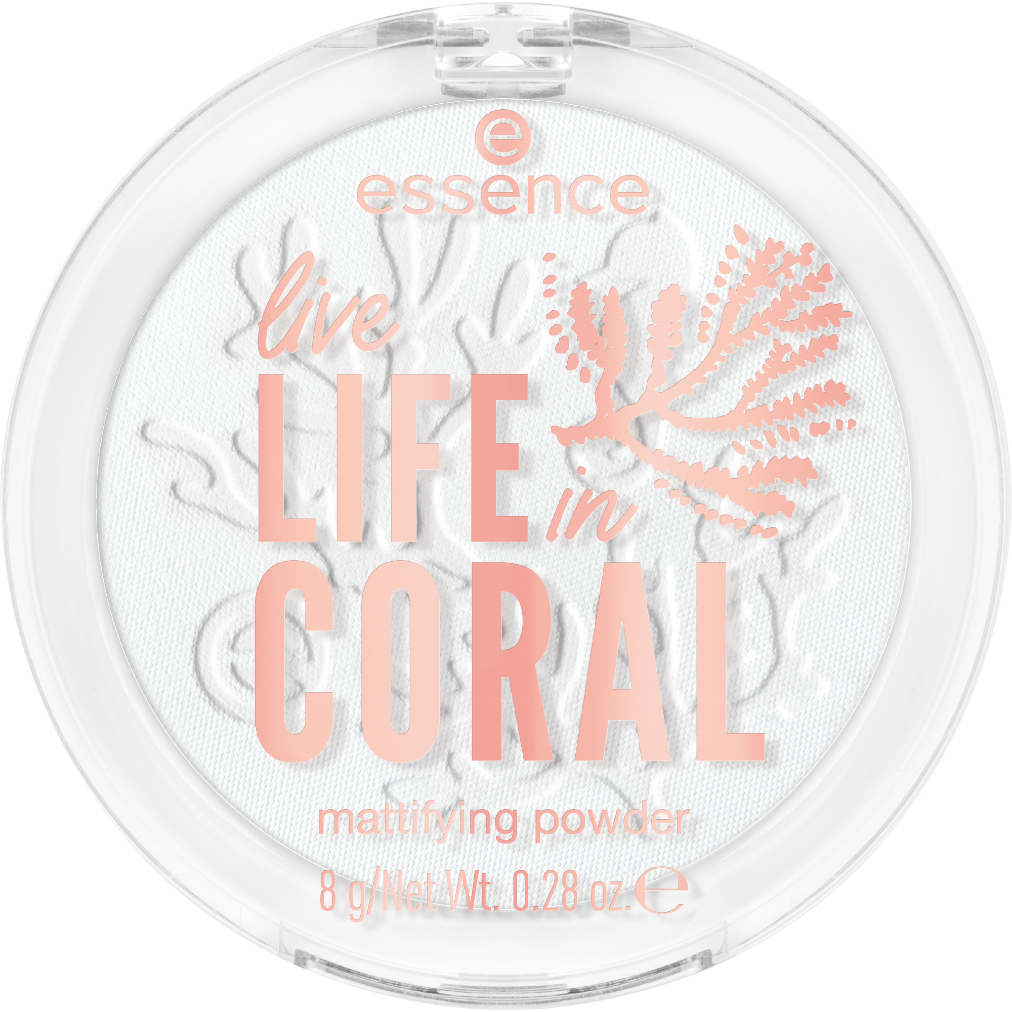 live LIFE in CORAL mattifierande puder