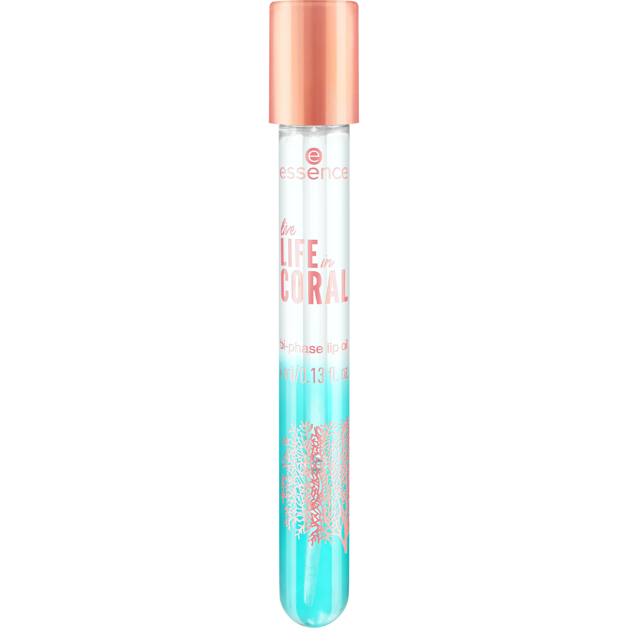 live LIFE in CORAL bi-phase lip oil