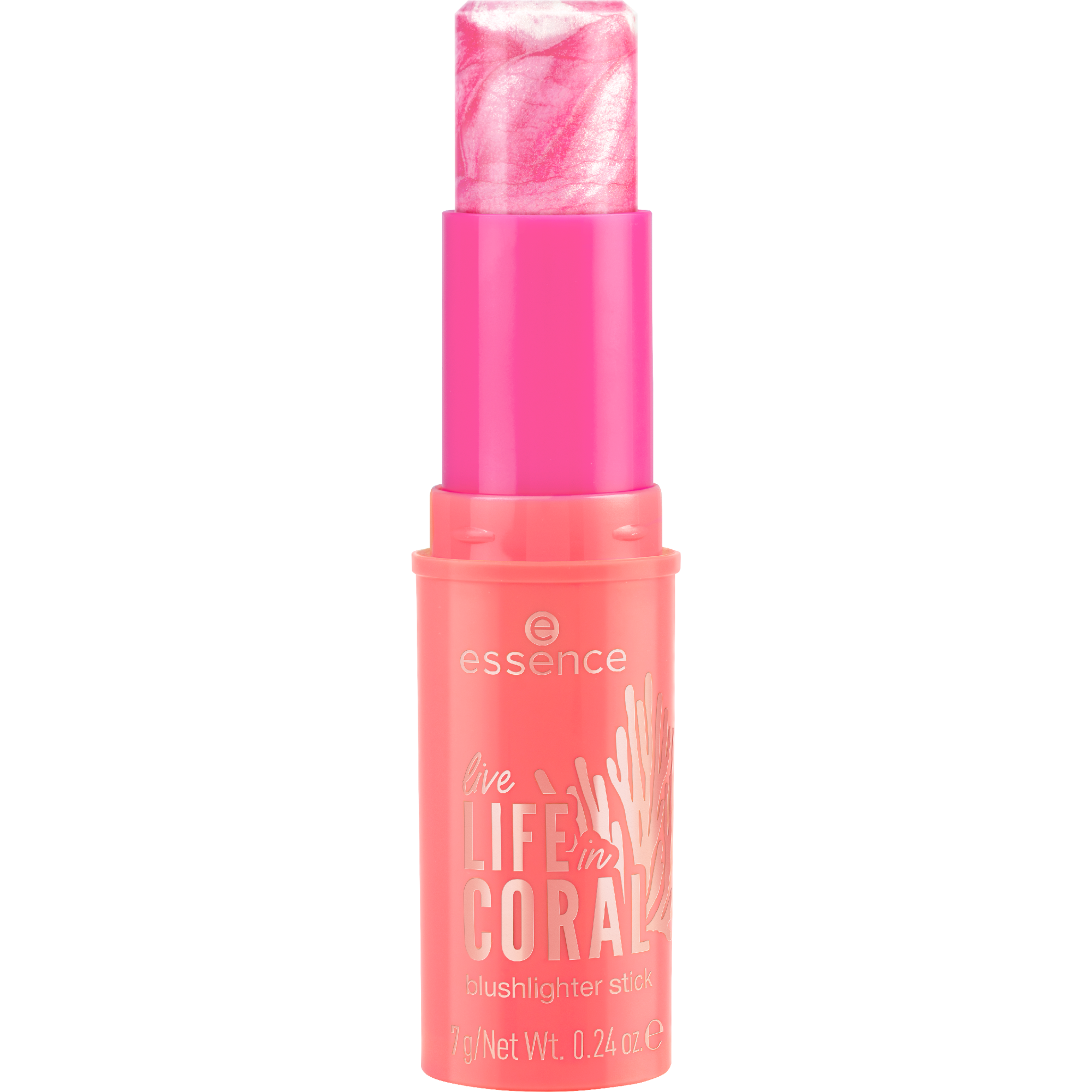 live LIFE in CORAL blushlighter u stiku