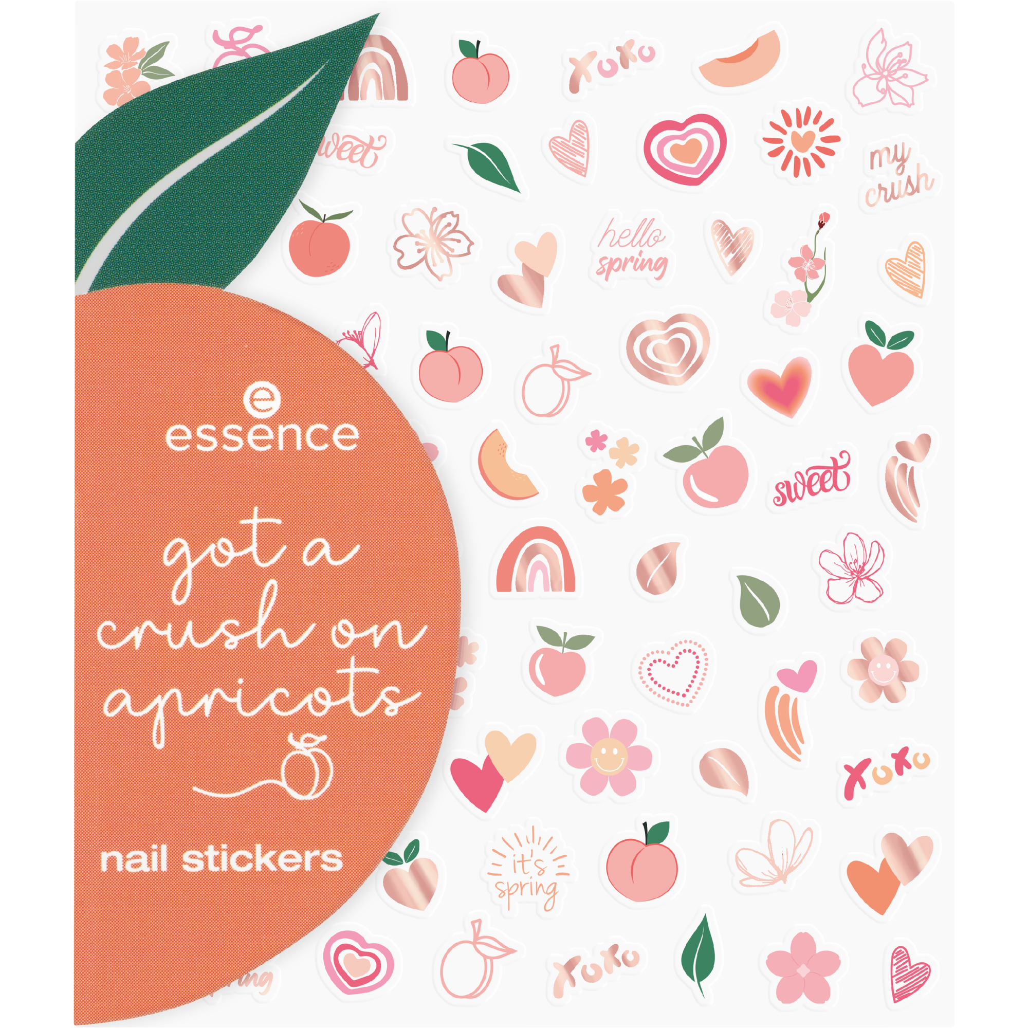 got a crush on apricots nagelstickers