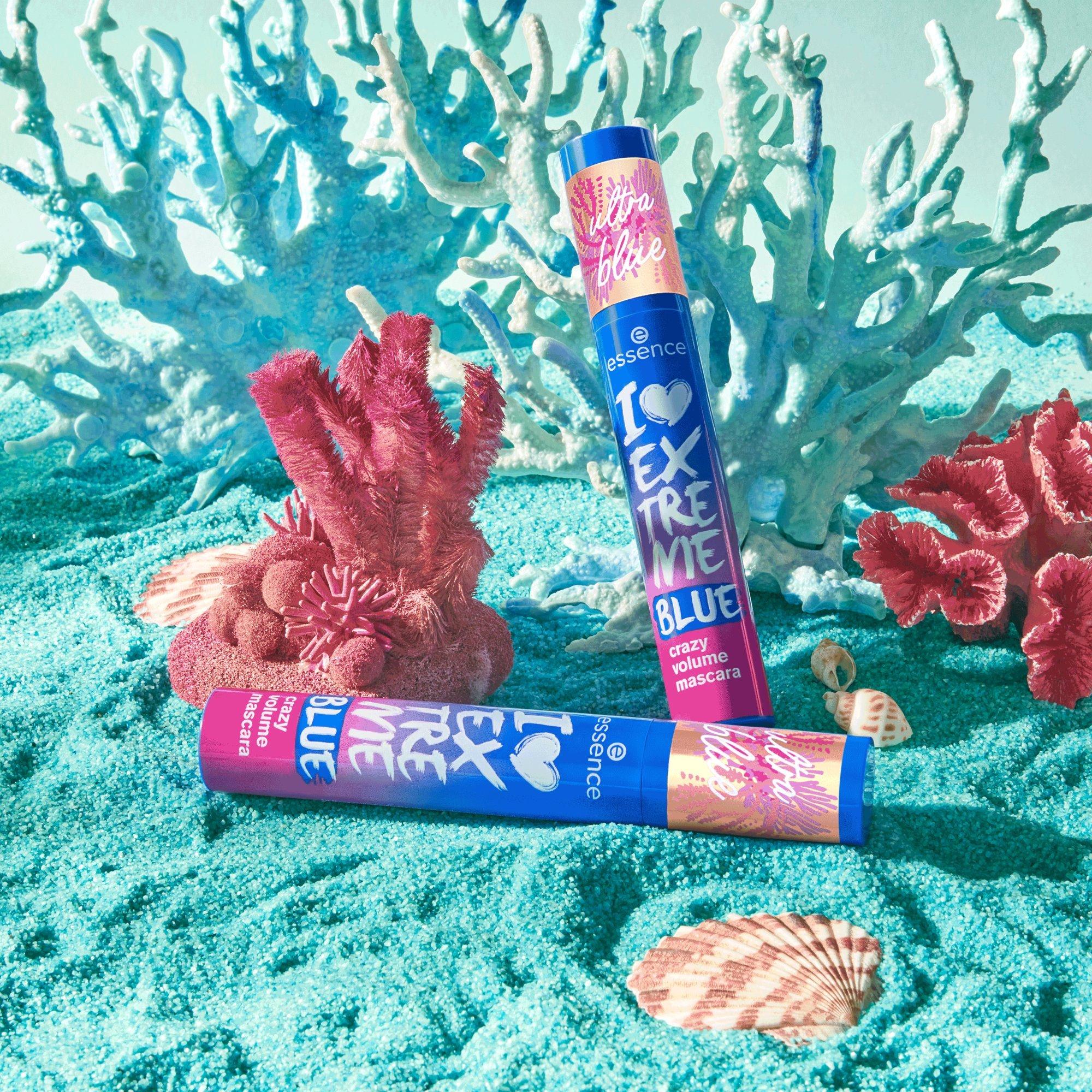 live LIFE in CORAL řasenka I LOVE EXTREME BLUE crazy volume