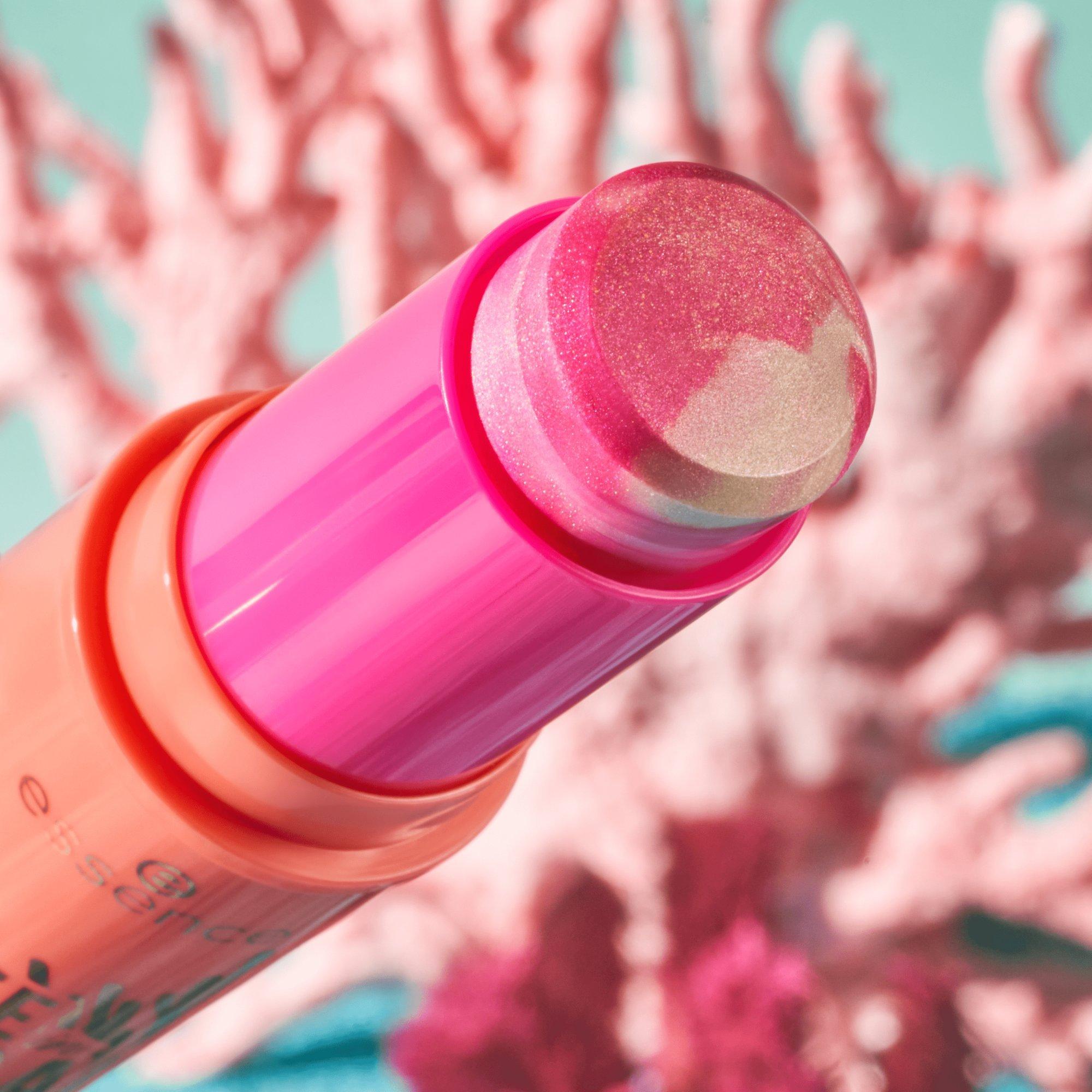 live LIFE in CORAL blushlighter in stick