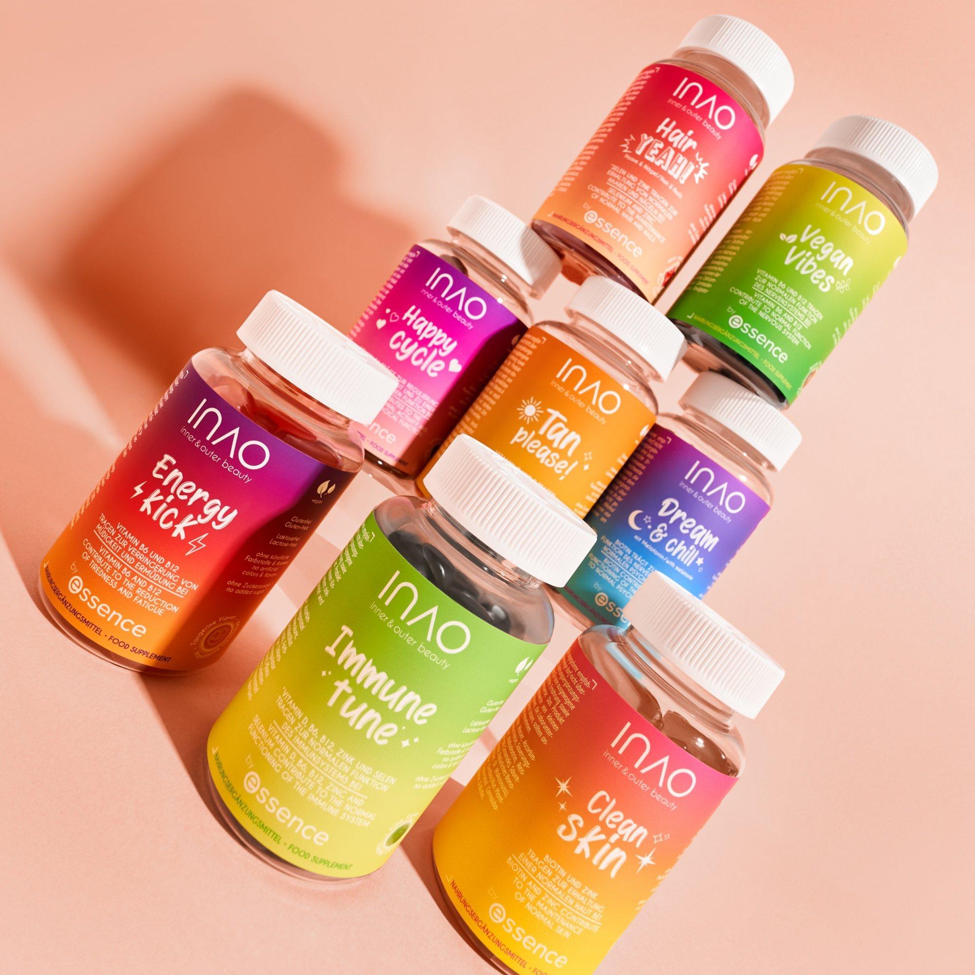 INAO inner and outer beauty Immune Tune gummies by essence