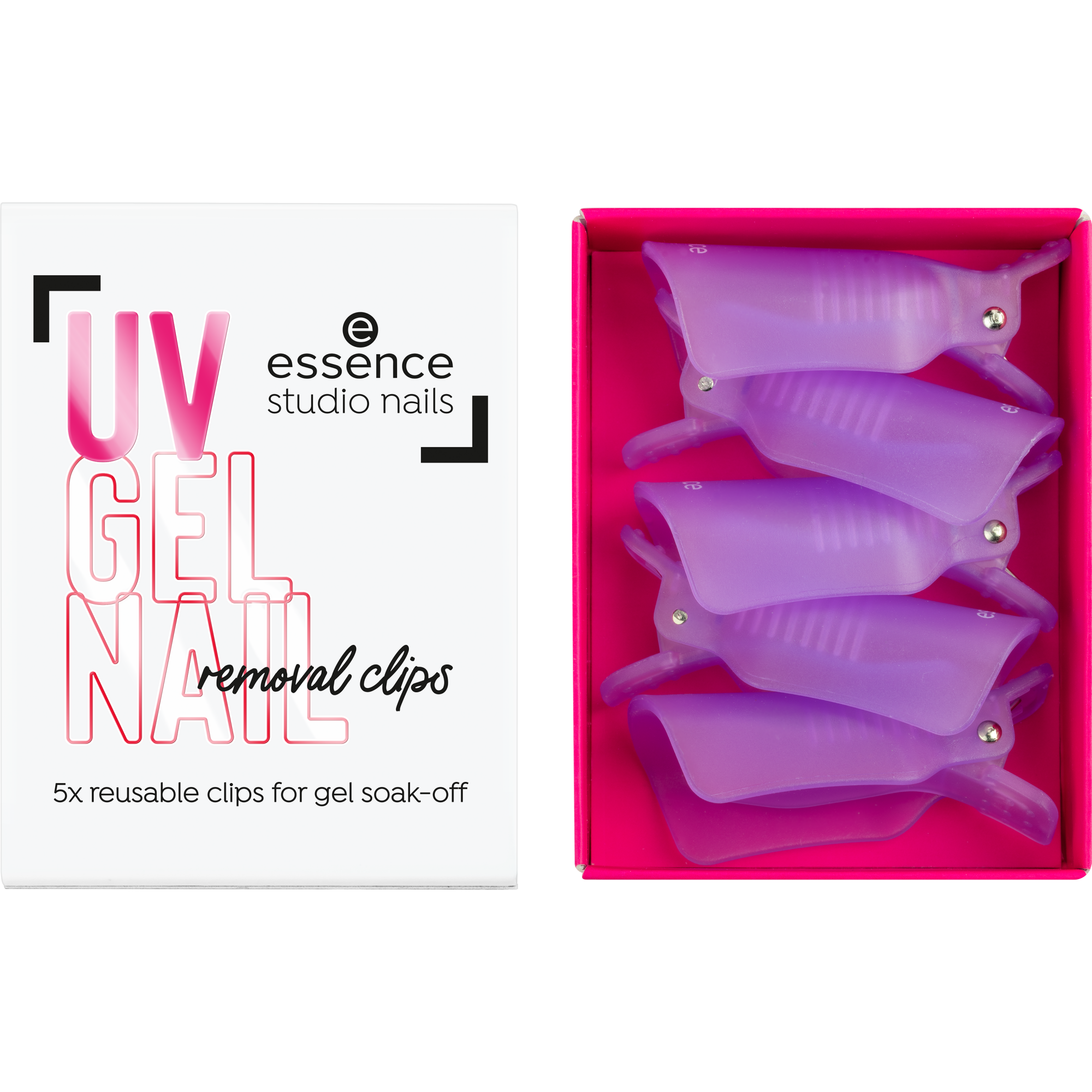 studio nails UV GEL NAIL removal clips