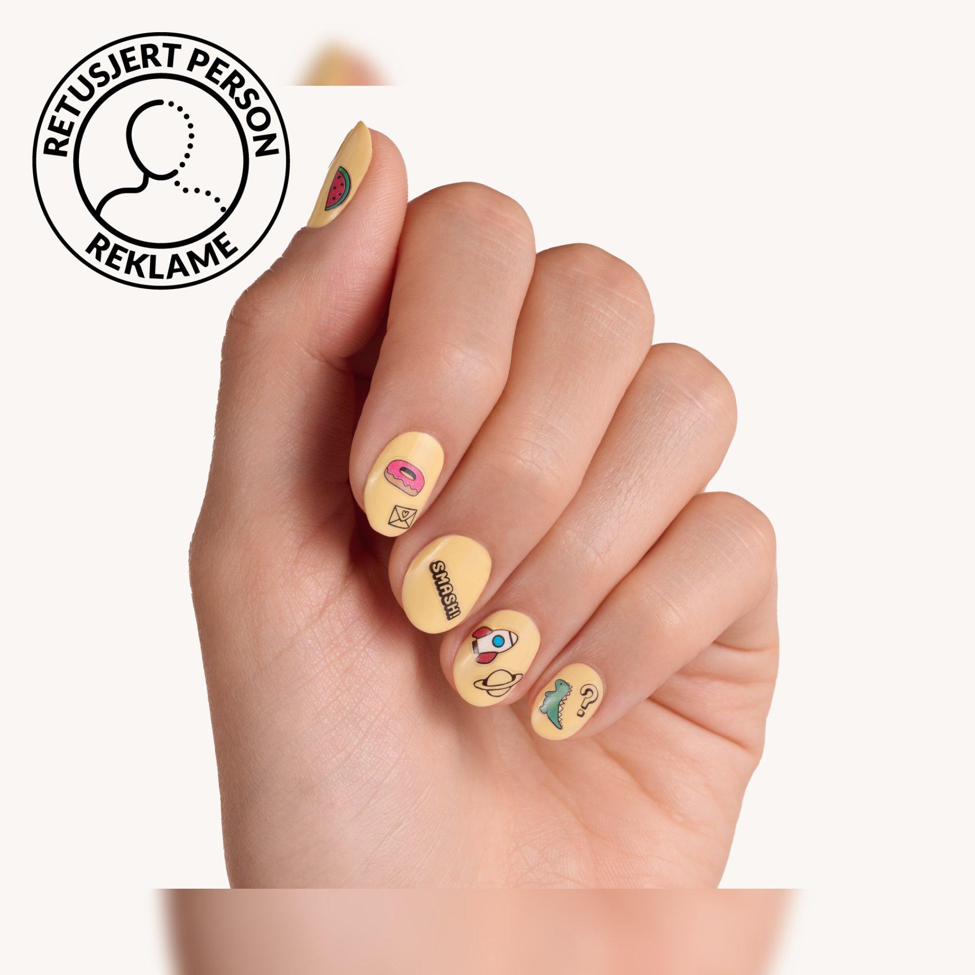 happiness looks good on you nail sticker