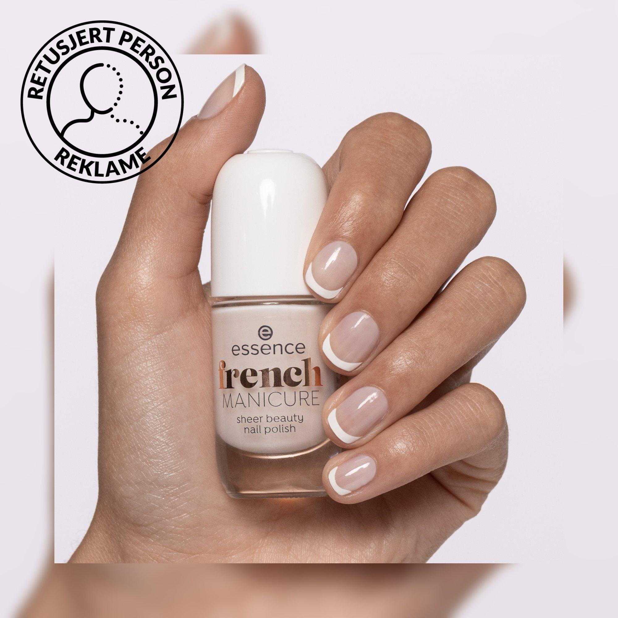 french MANICURE sheer beauty nail polish