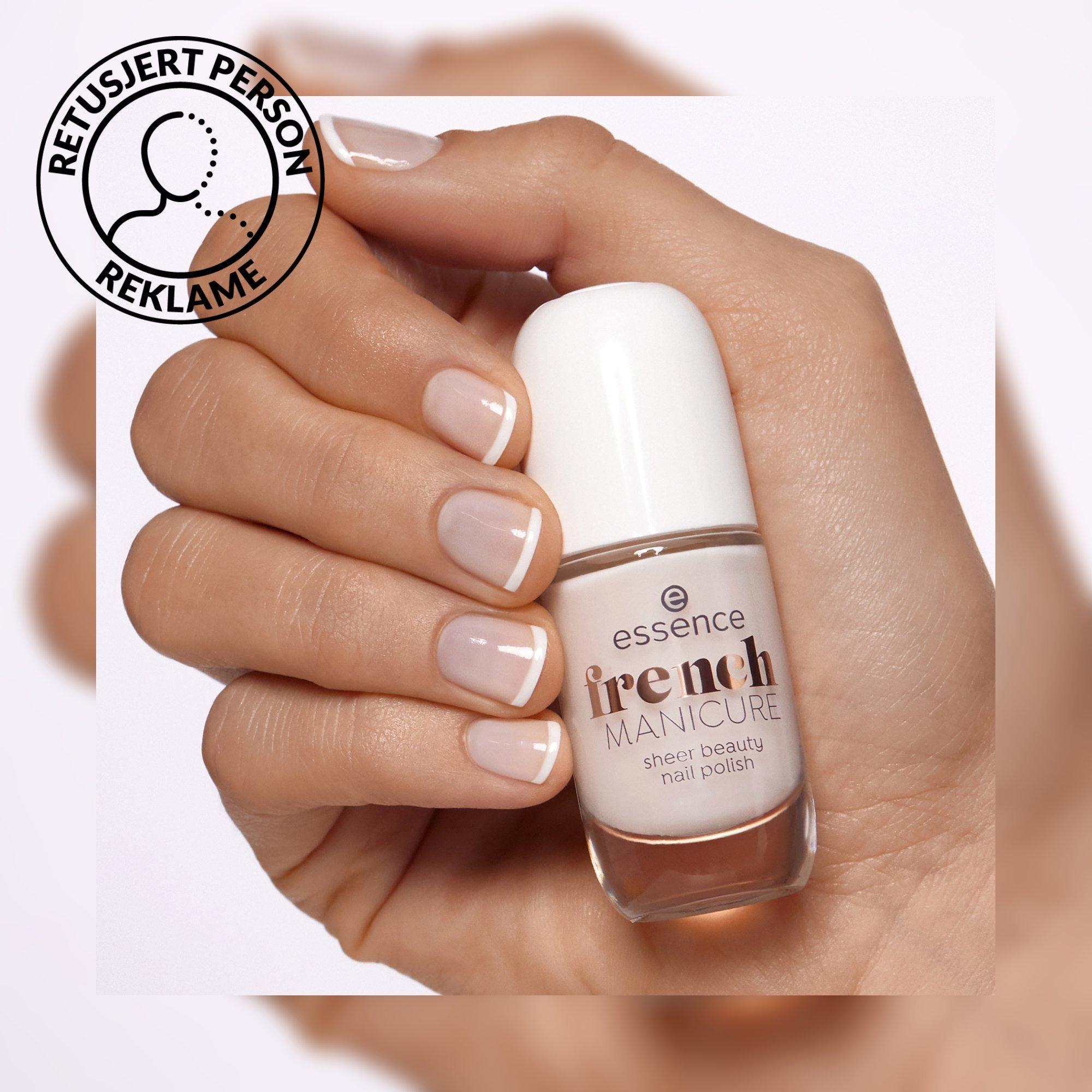 french MANICURE sheer beauty nail polish