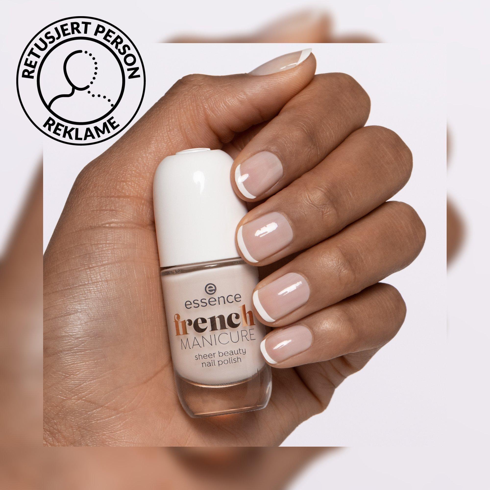 french MANICURE sheer beauty nail polish