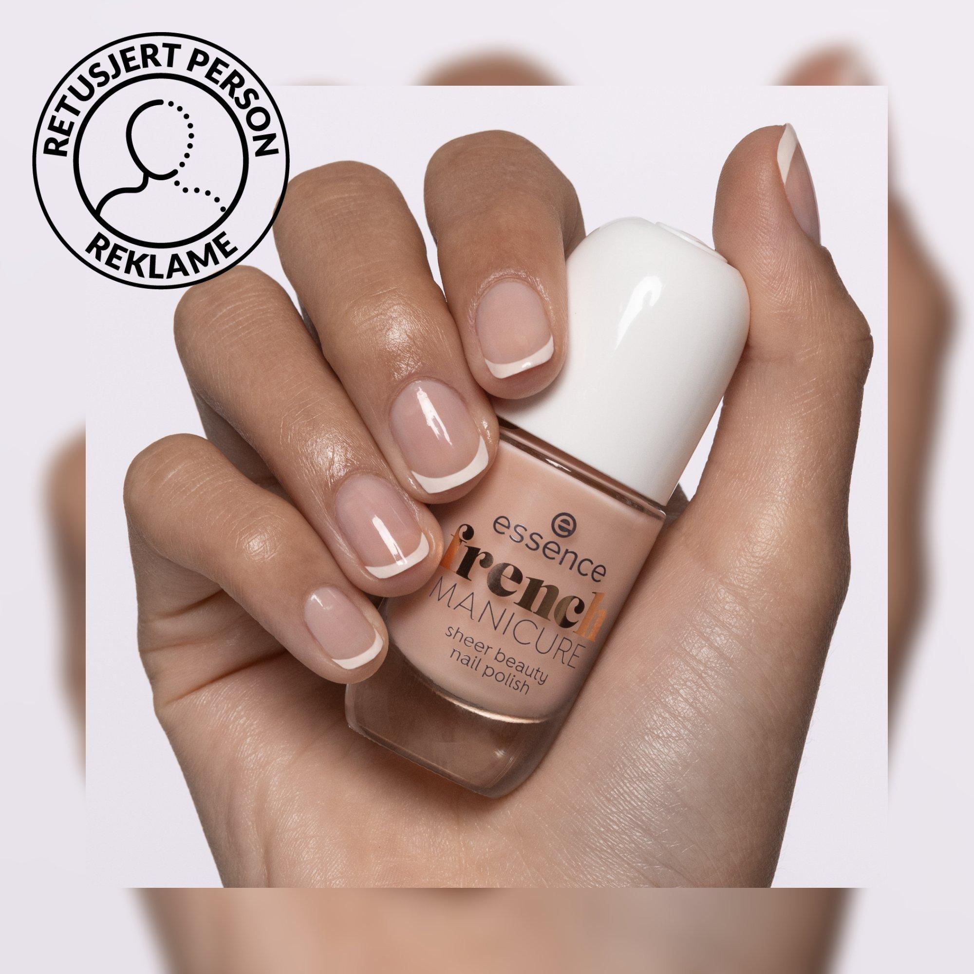 french MANICURE sheer beauty nail polish