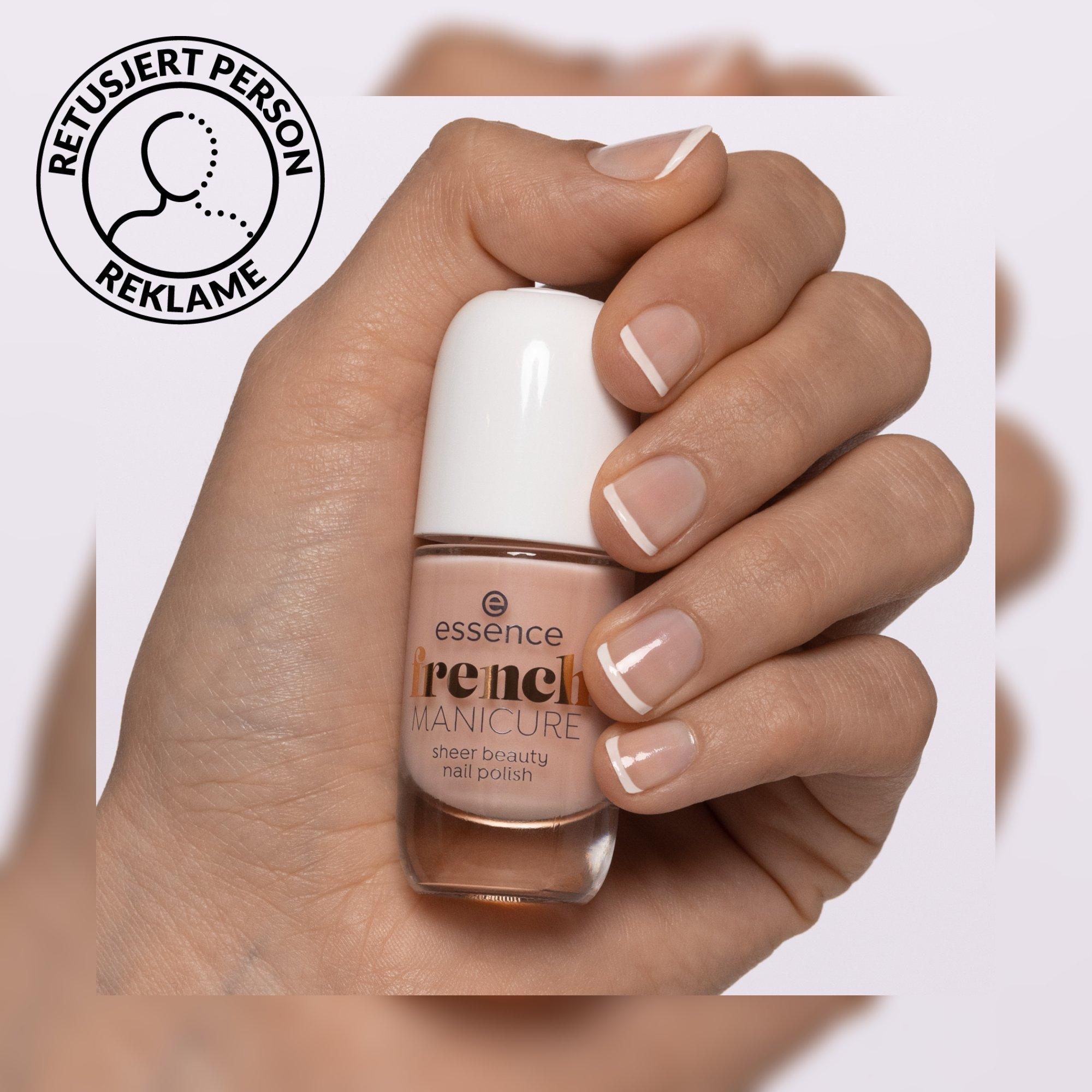 french MANICURE sheer beauty nail polish