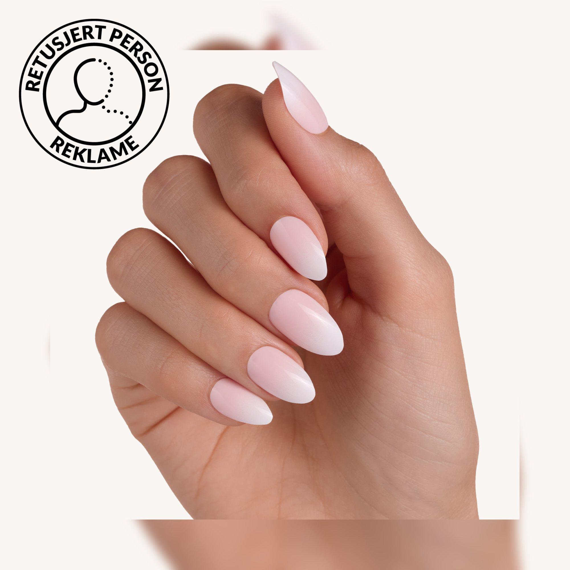 french MANICURE click-on nails