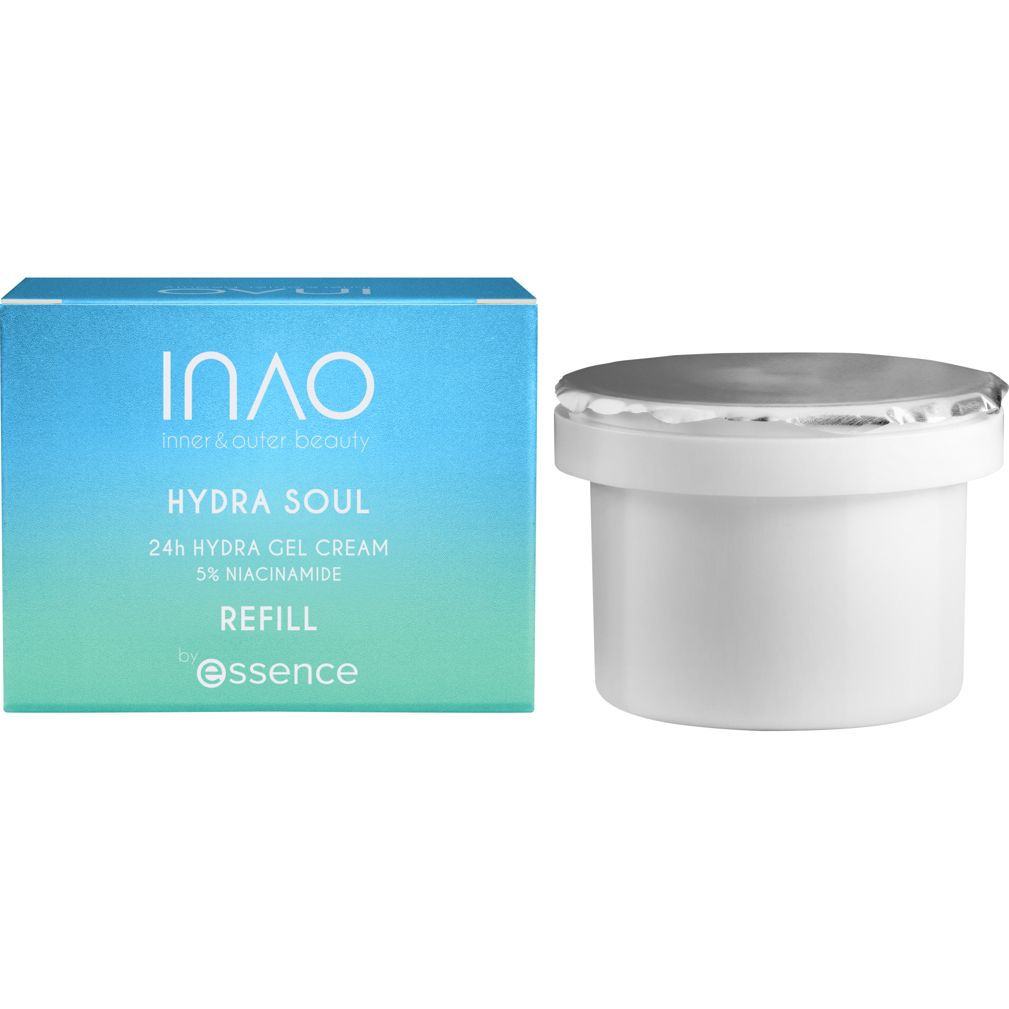 INAO inner and outer beauty Hydra Soul 24H Hydra Gel Cream Refill by essence