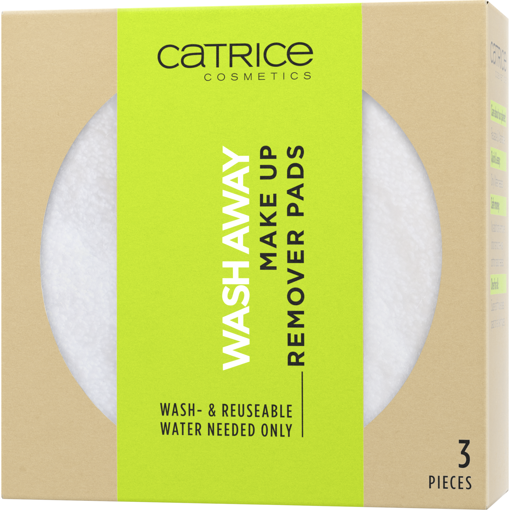 Wash Away Make Up Remover Pads disques démaquillants réutilisables