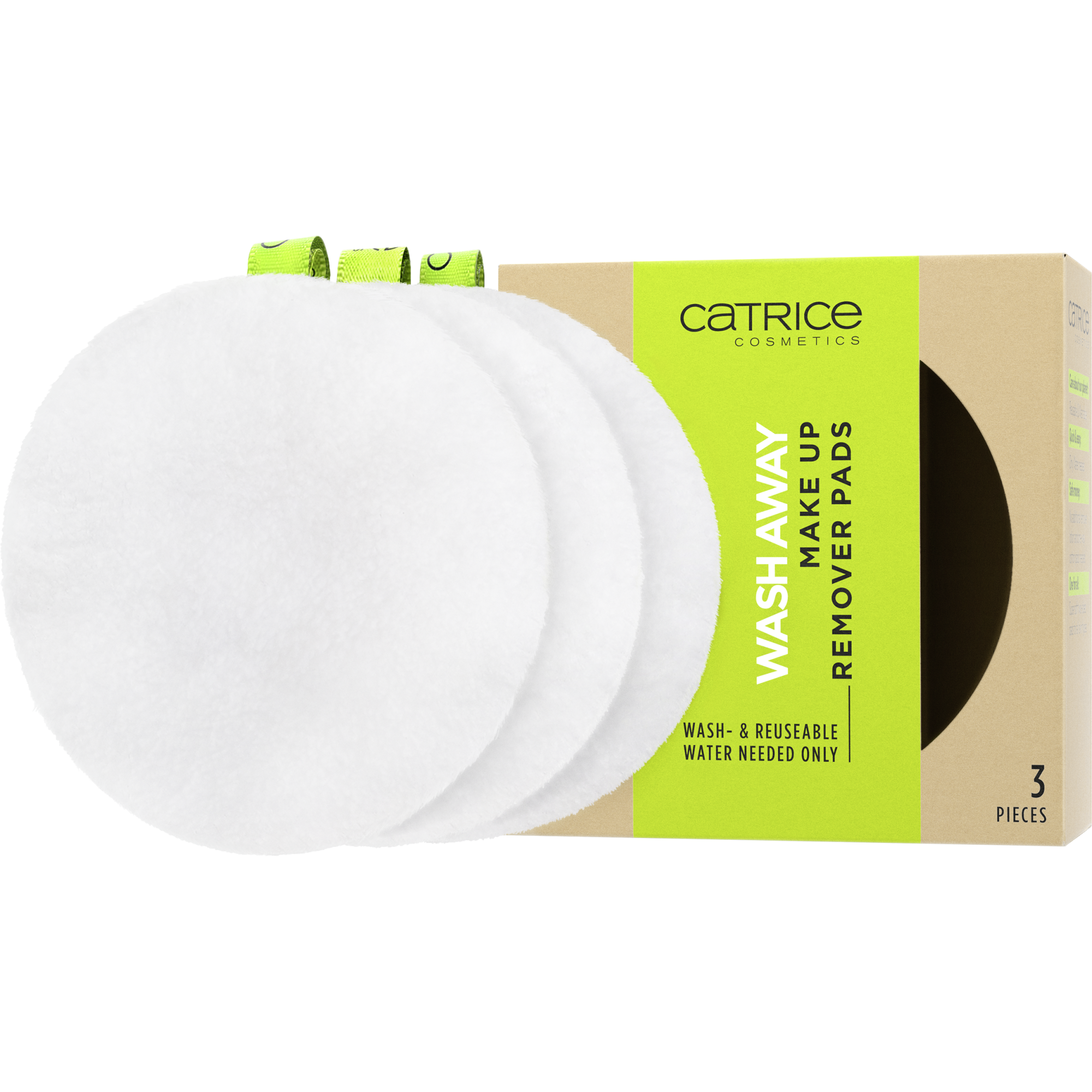 Wash Away Make Up Remover Pads disques démaquillants réutilisables