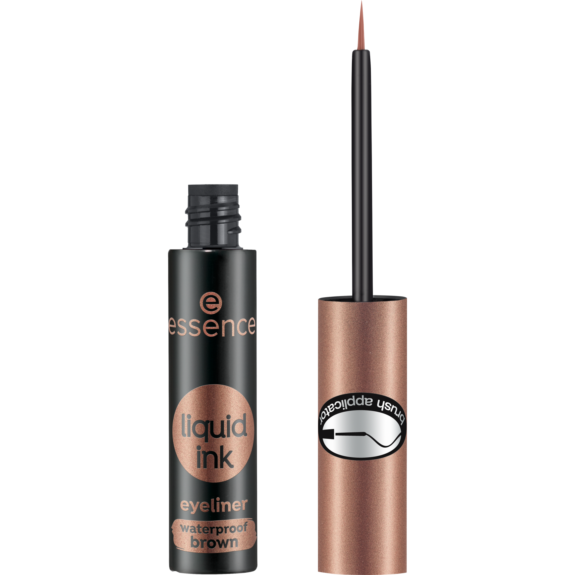 liquid ink eyeliner marrón resistente al agua