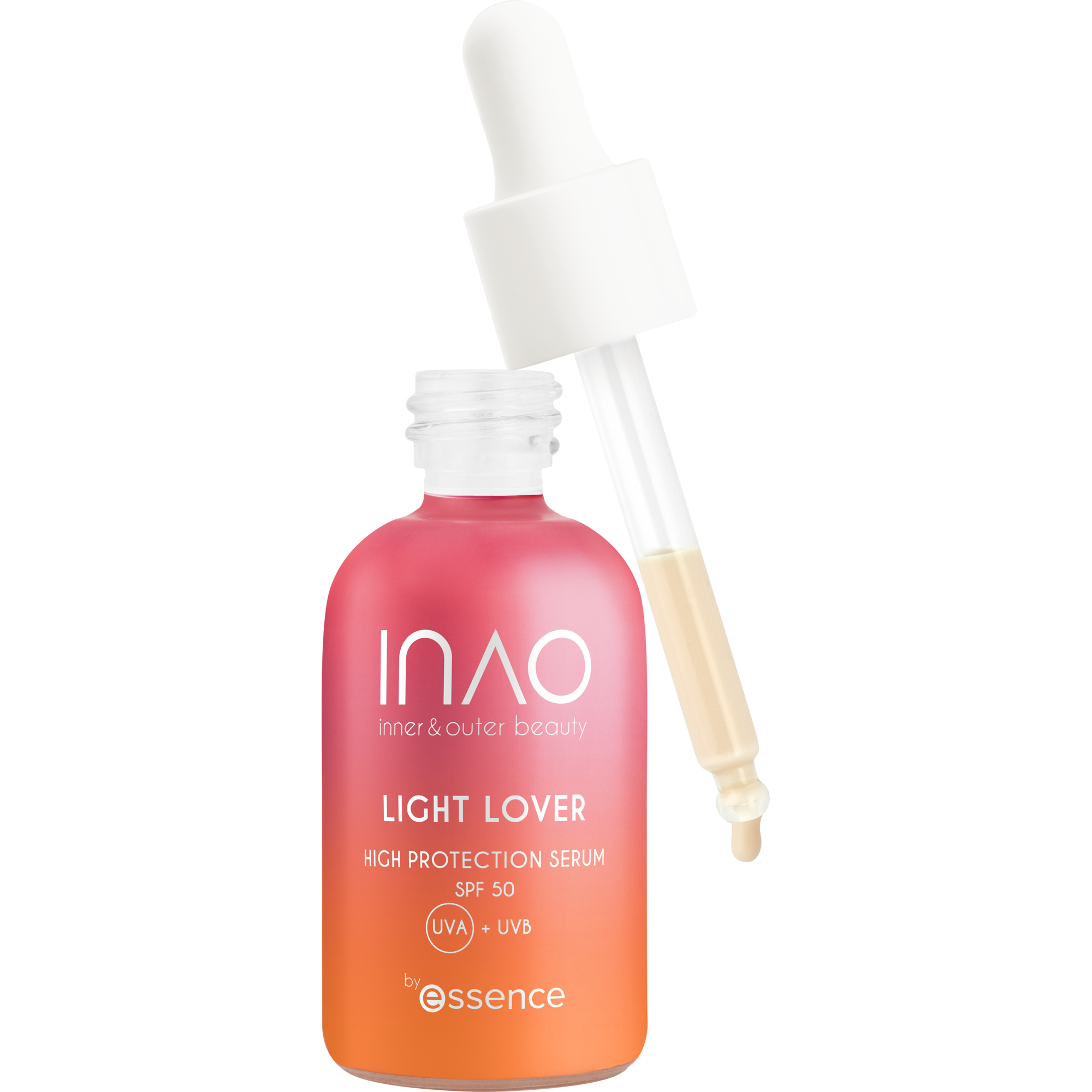 INAO inner and outer beauty Light Lover High Protection Serum SPF 50 by essence