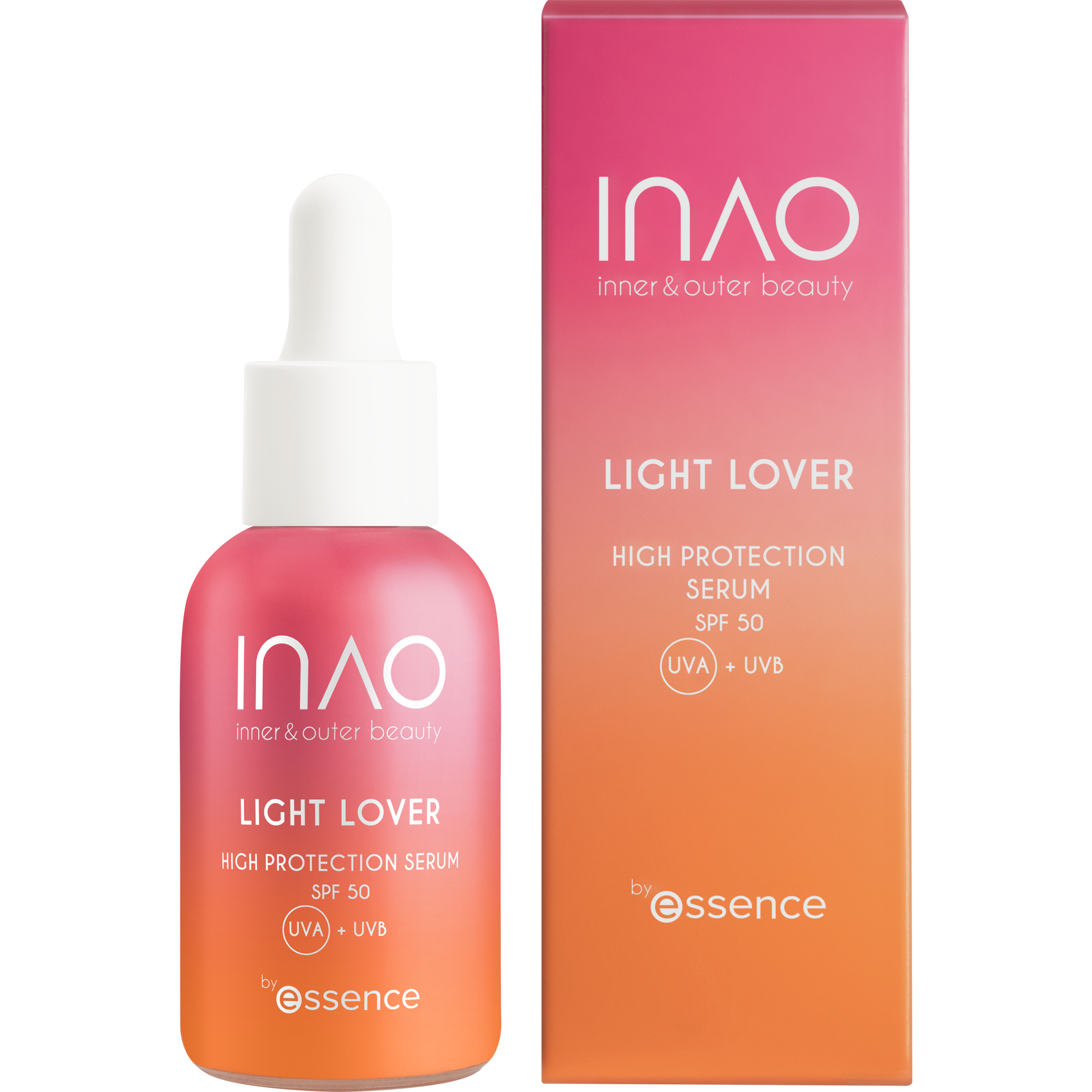 INAO inner and outer beauty Light Lover High Protection Serum SPF 50 by essence